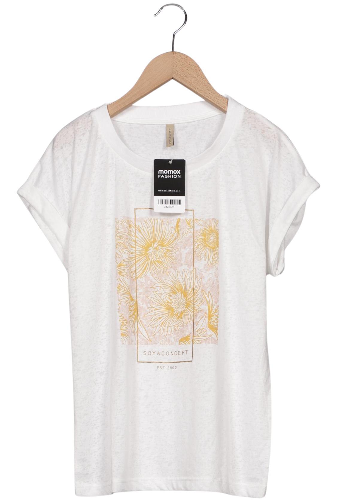 

soyaconcept Damen T-Shirt, weiß, Gr. 36