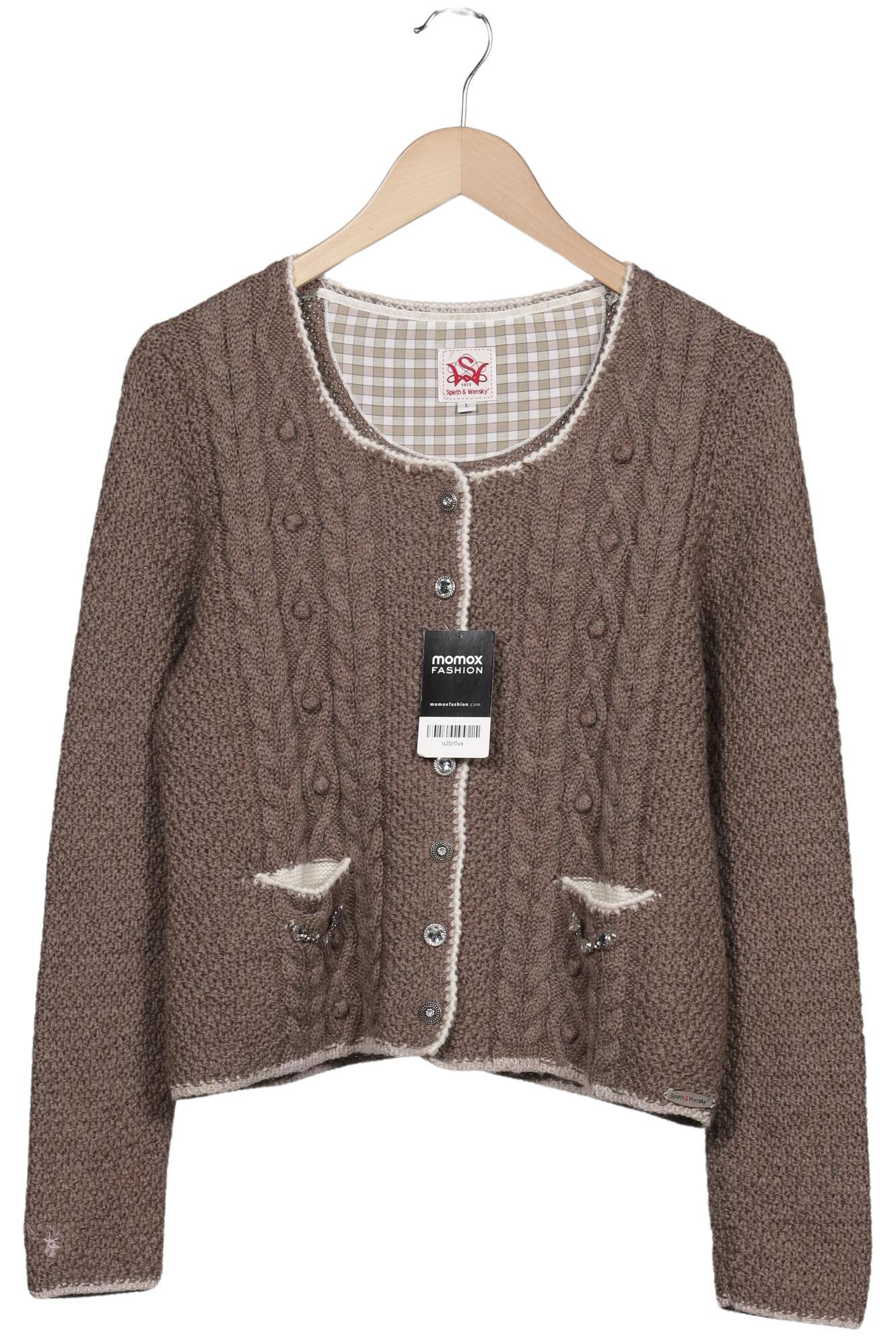 

Spieth Wensky Damen Strickjacke, braun, Gr. 42