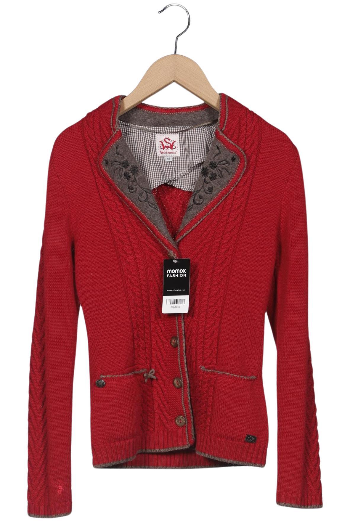 

Spieth Wensky Damen Strickjacke, rot, Gr. 34