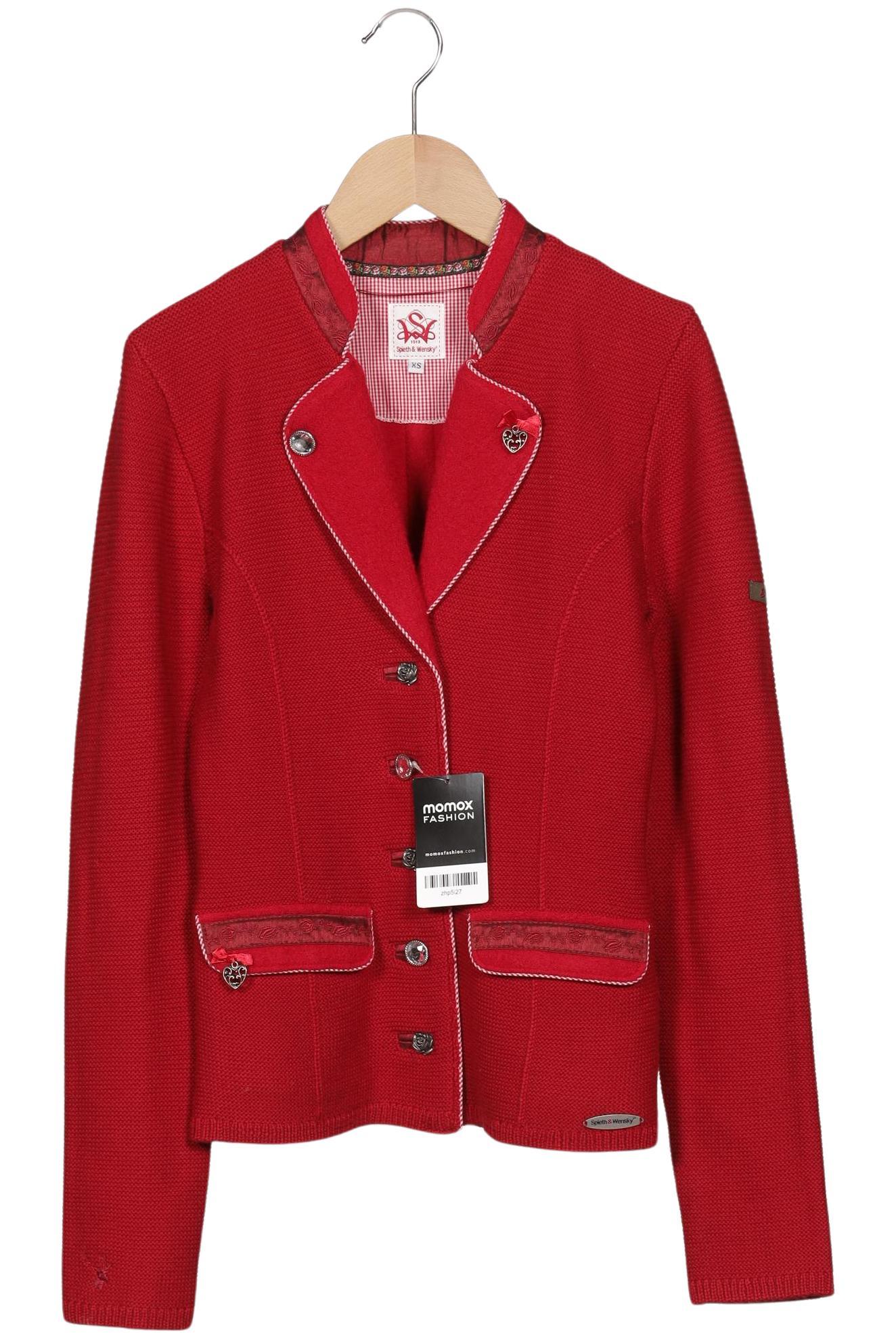 

Spieth Wensky Damen Strickjacke, rot, Gr. 34