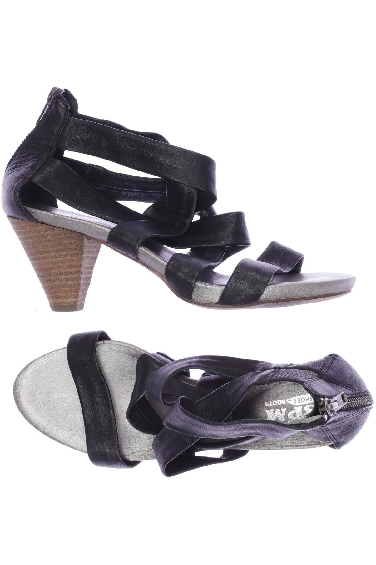 

SPM Damen Sandale, schwarz, Gr. 38