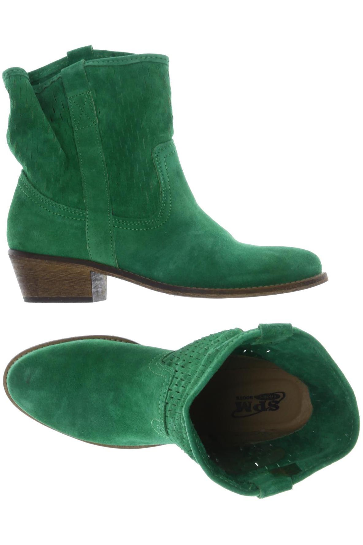 

SPM Damen Stiefelette, grün, Gr. 38