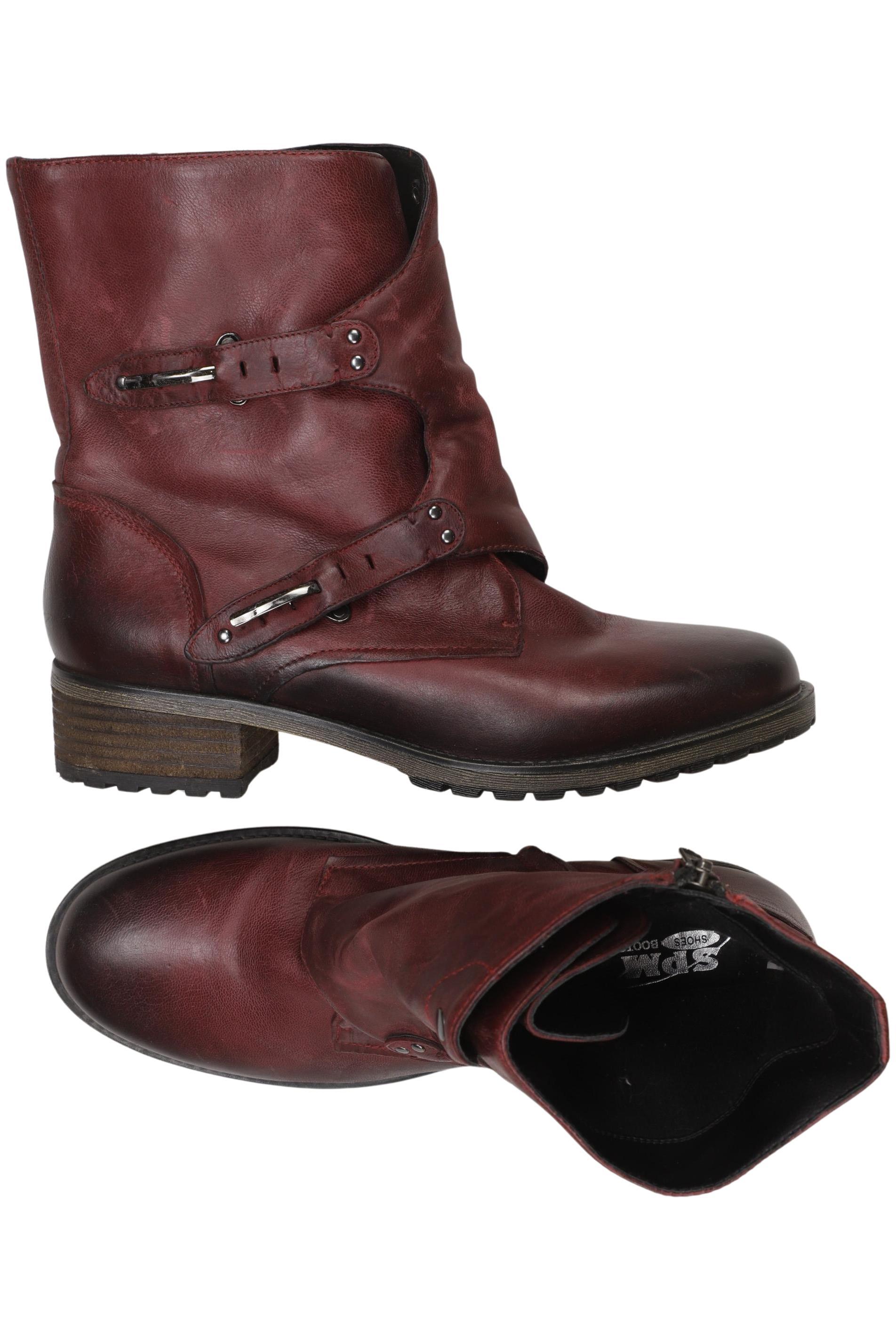 

SPM Damen Stiefelette, bordeaux, Gr. 40