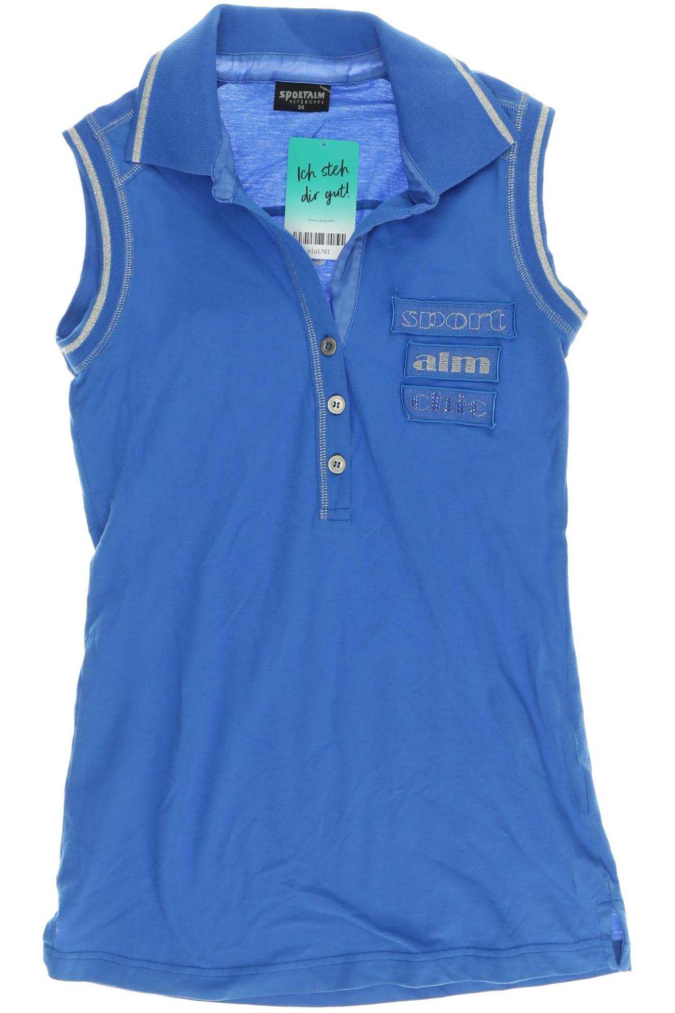 

Sportalm Damen Poloshirt, blau, Gr. 36