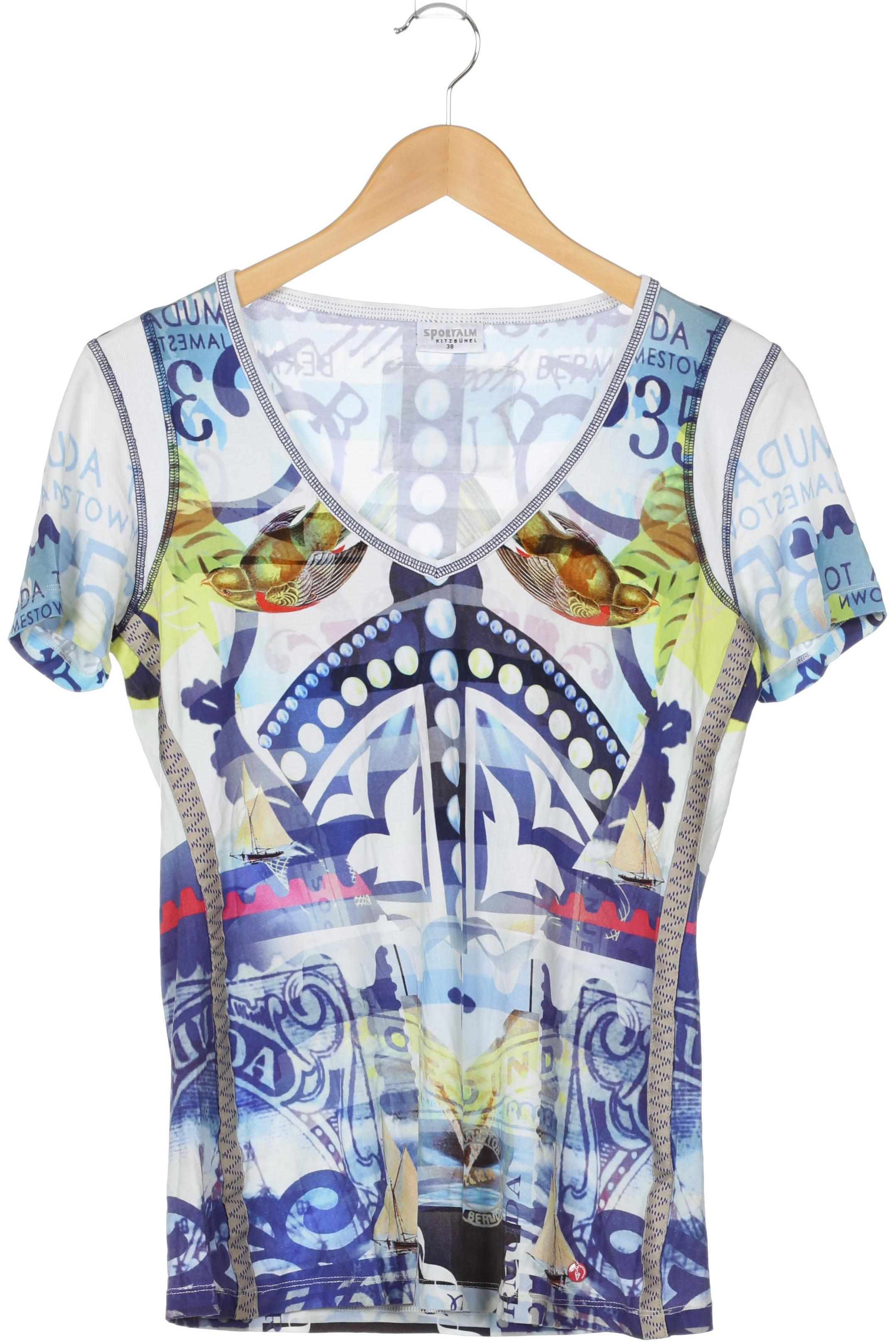 

Sportalm Damen T-Shirt, blau, Gr. 38