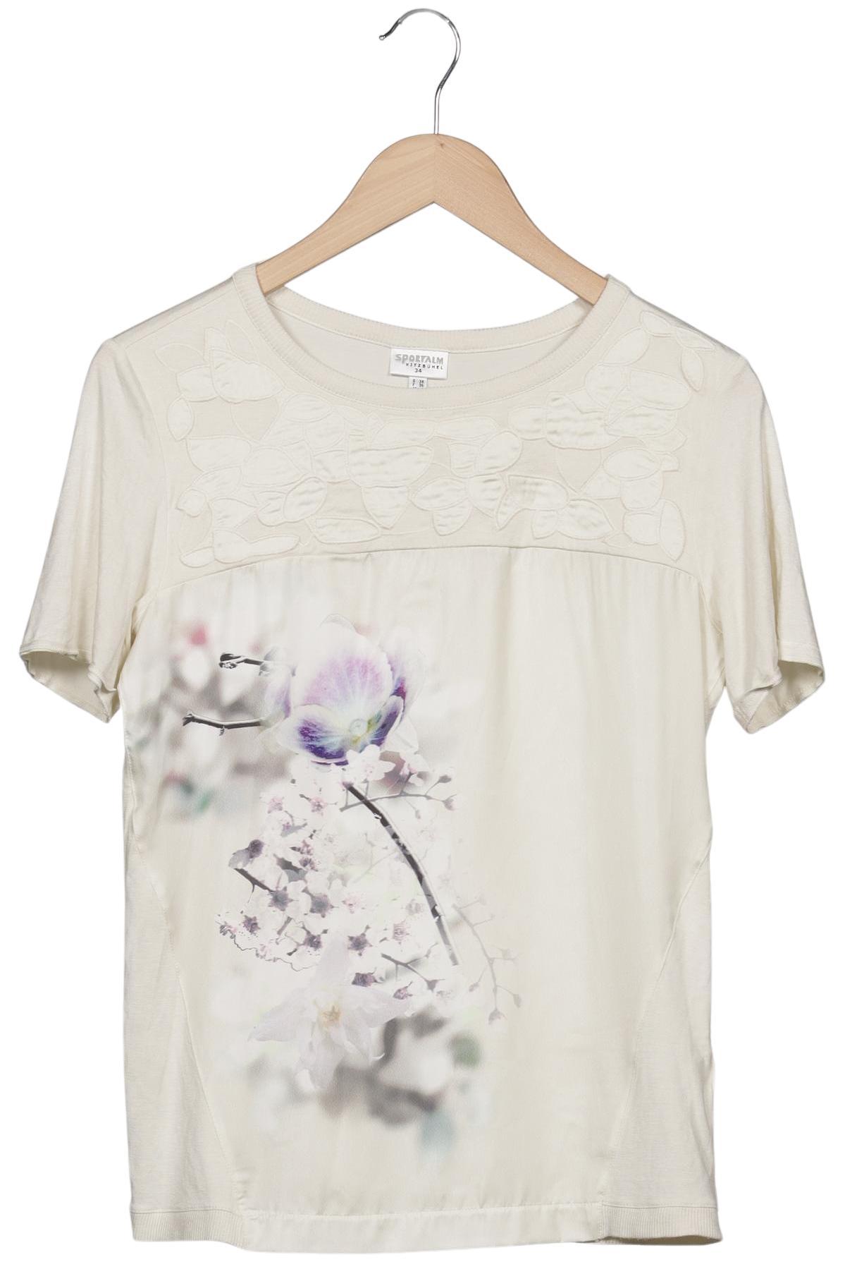 

Sportalm Damen T-Shirt, cremeweiß, Gr. 34