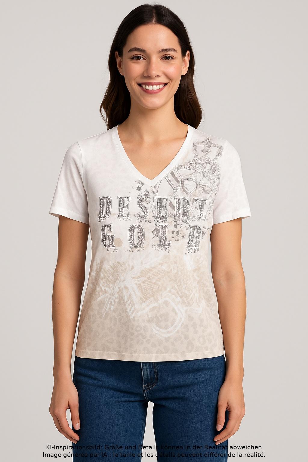 

Sportalm Damen T-Shirt, mehrfarbig, Gr. 36