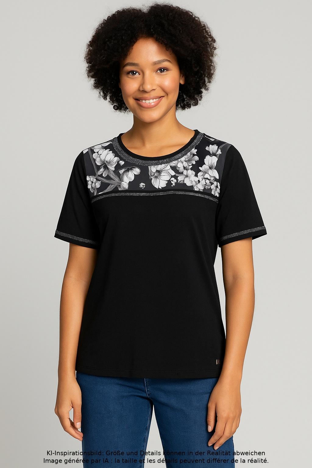 

Sportalm Damen T-Shirt, schwarz, Gr. 36