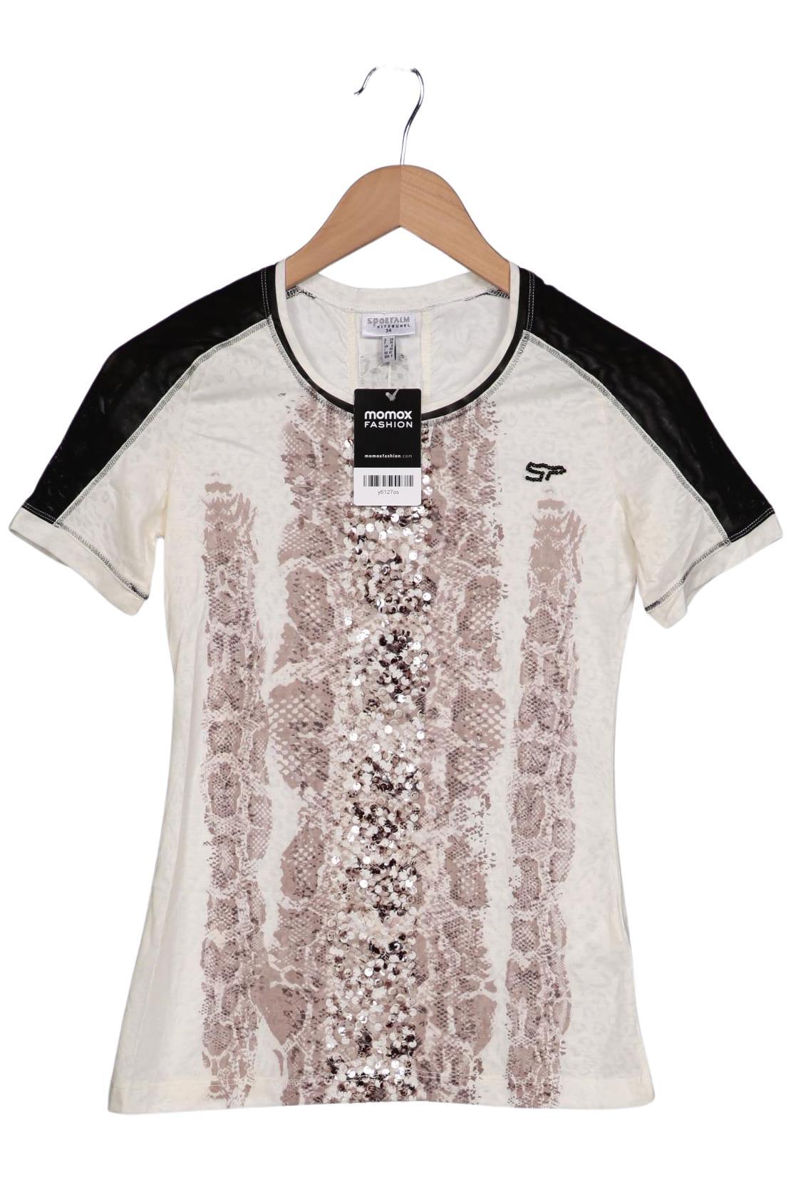 

Sportalm Damen T-Shirt, cremeweiß, Gr. 34