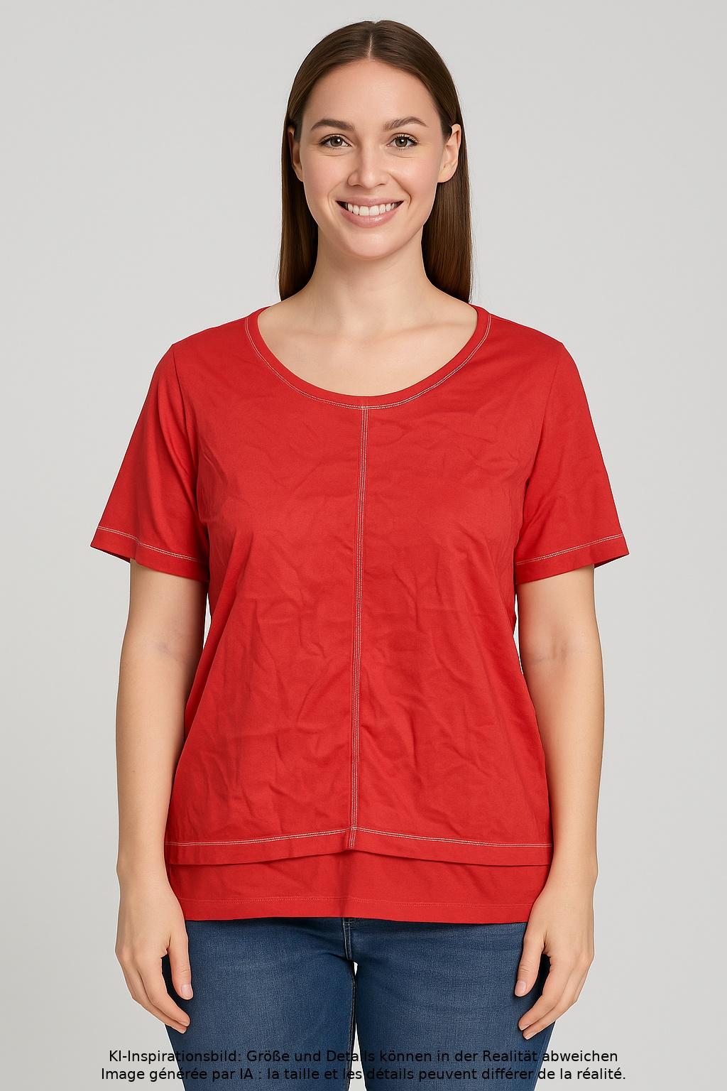 

Sportalm Damen T-Shirt, rot, Gr. 42
