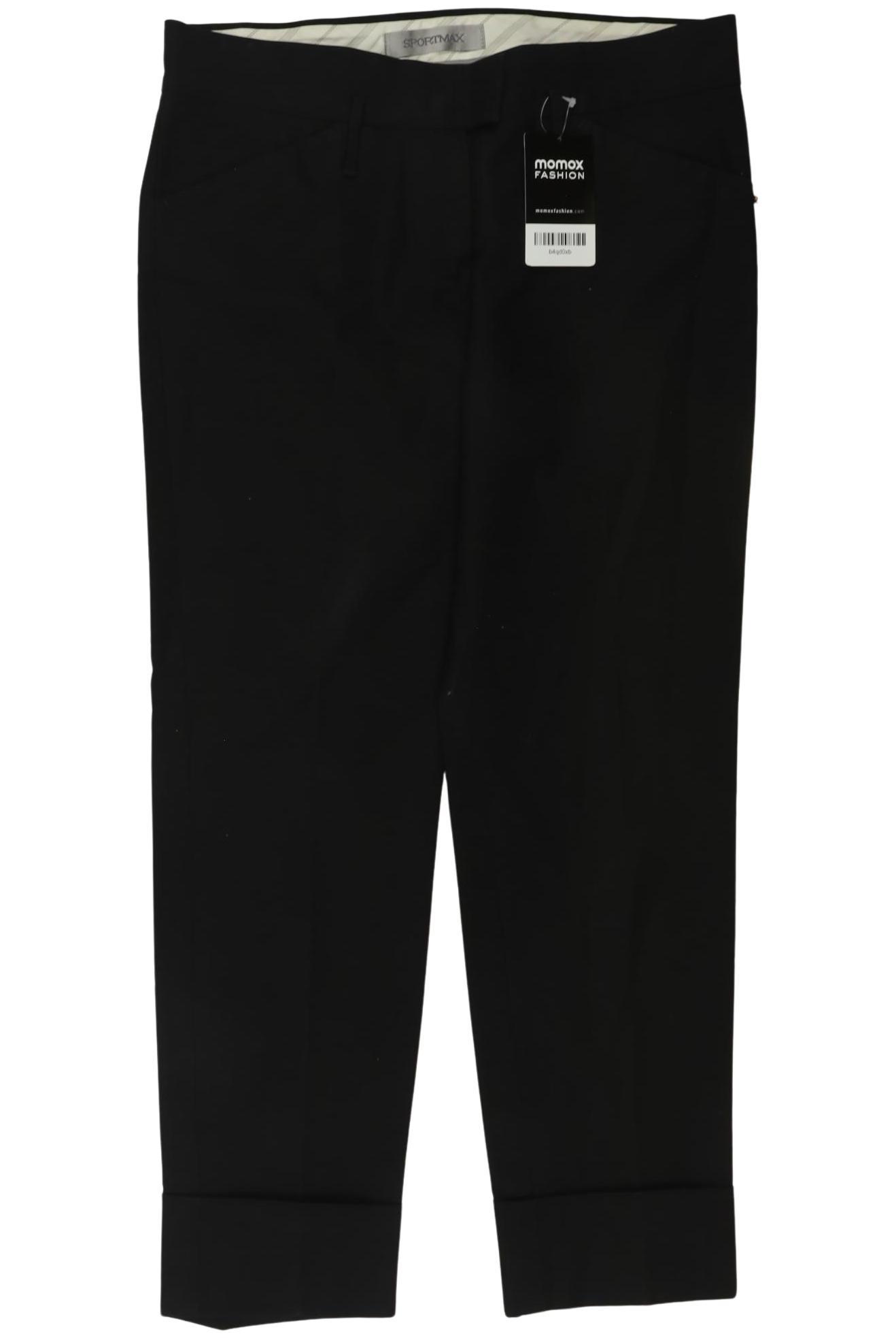 

Sportmax Damen Stoffhose, schwarz, Gr. 36