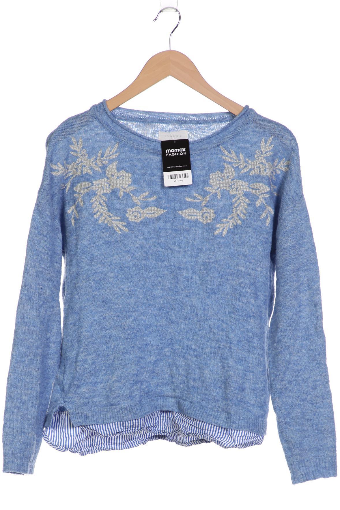 

Springfield Damen Pullover, blau, Gr. 36