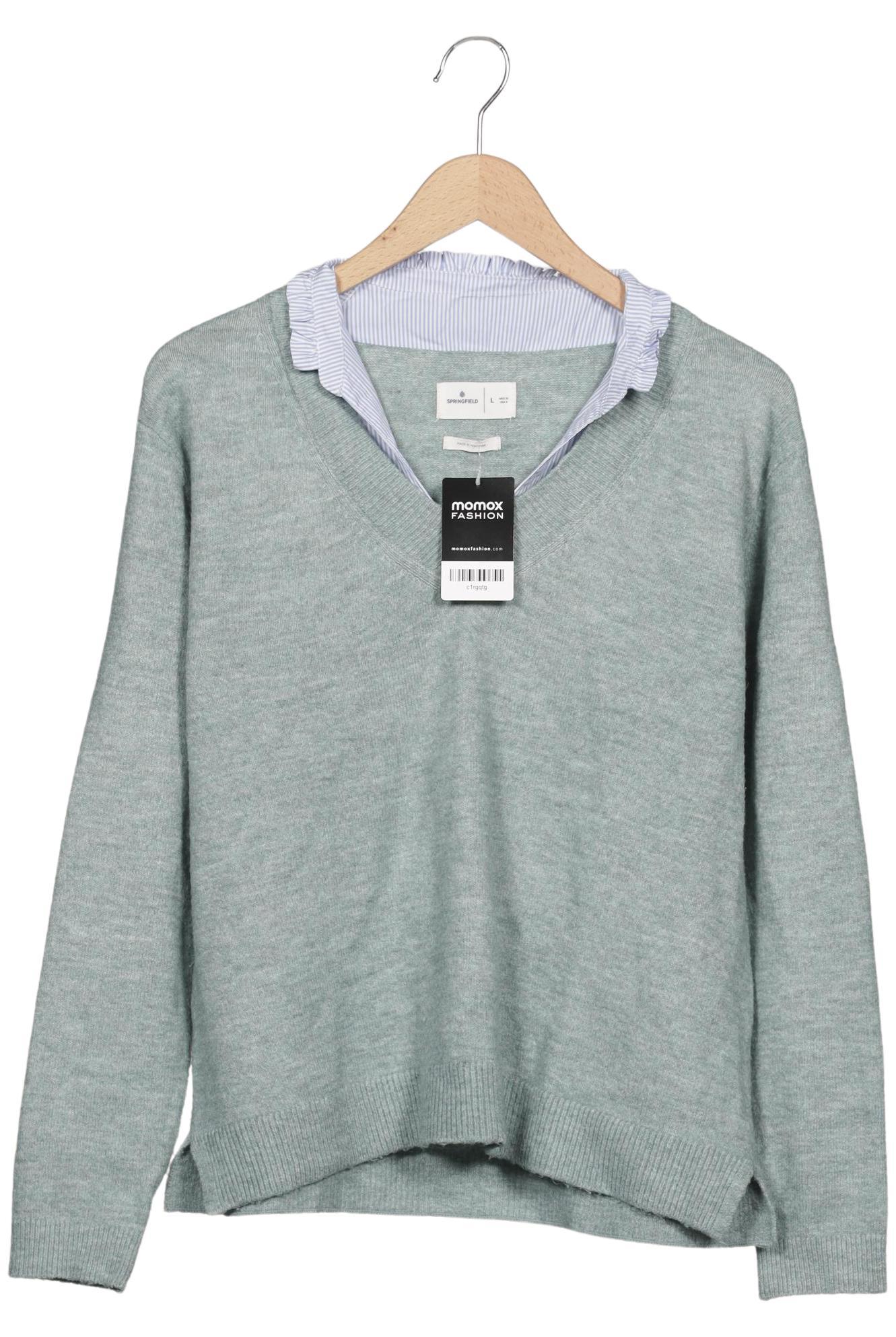 

Springfield Damen Pullover, hellgrün, Gr. 42