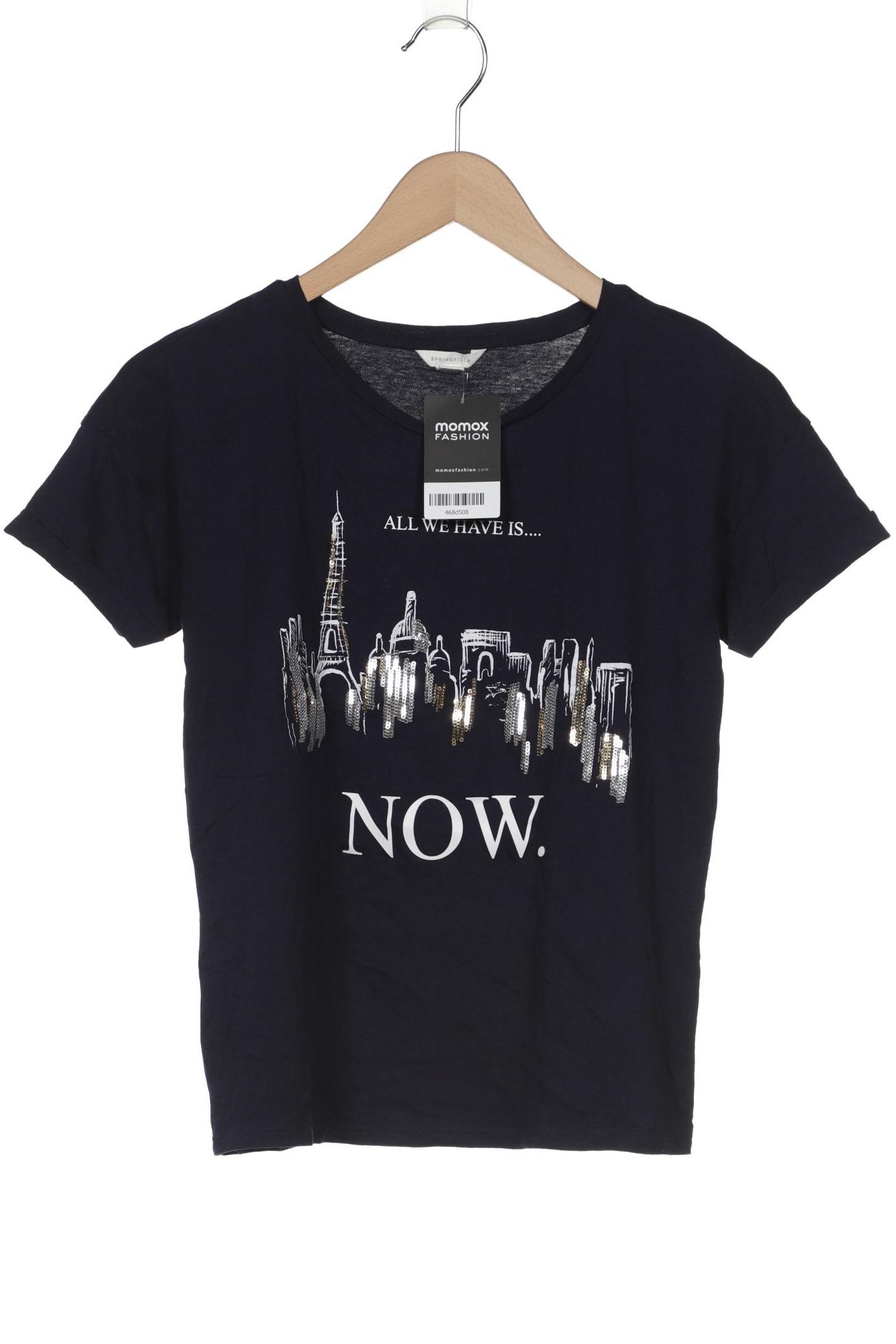 

Springfield Damen T-Shirt, marineblau, Gr. 34