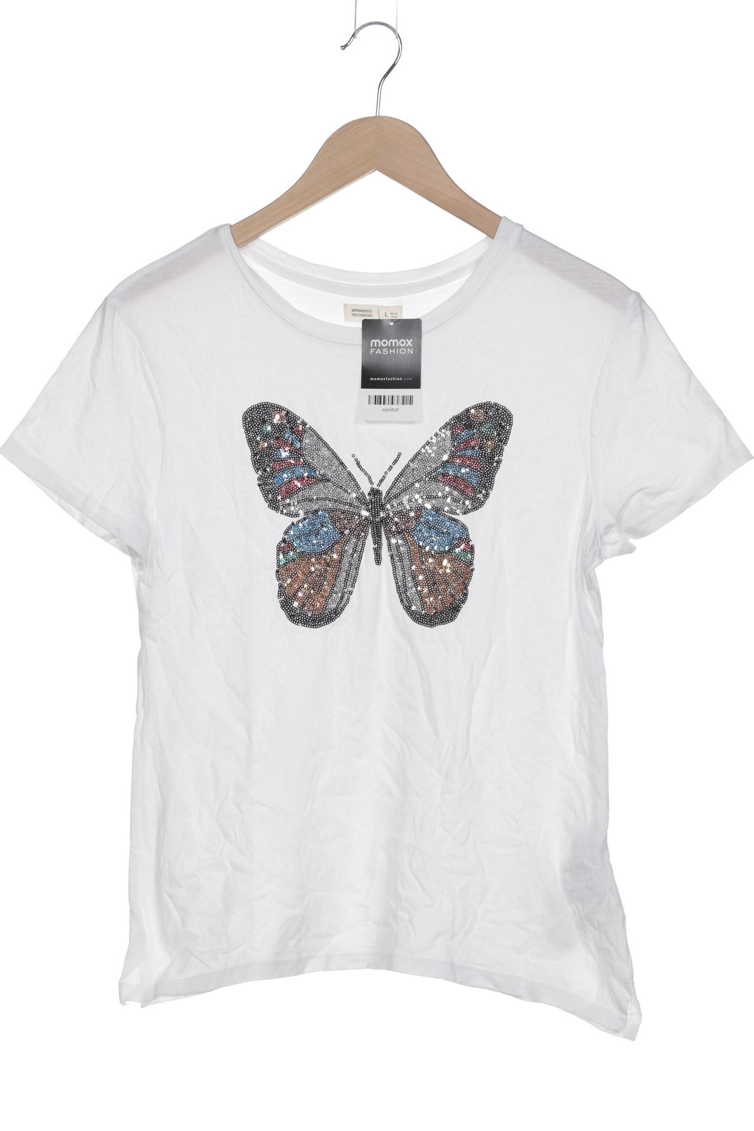 

Springfield Damen T-Shirt, weiß, Gr. 42