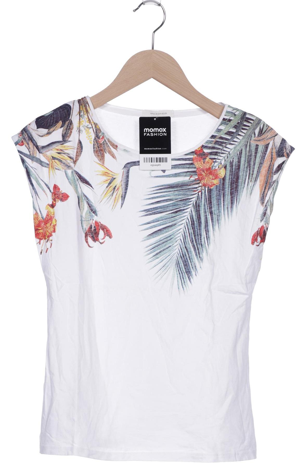 

Springfield Damen T-Shirt, weiß, Gr. 36
