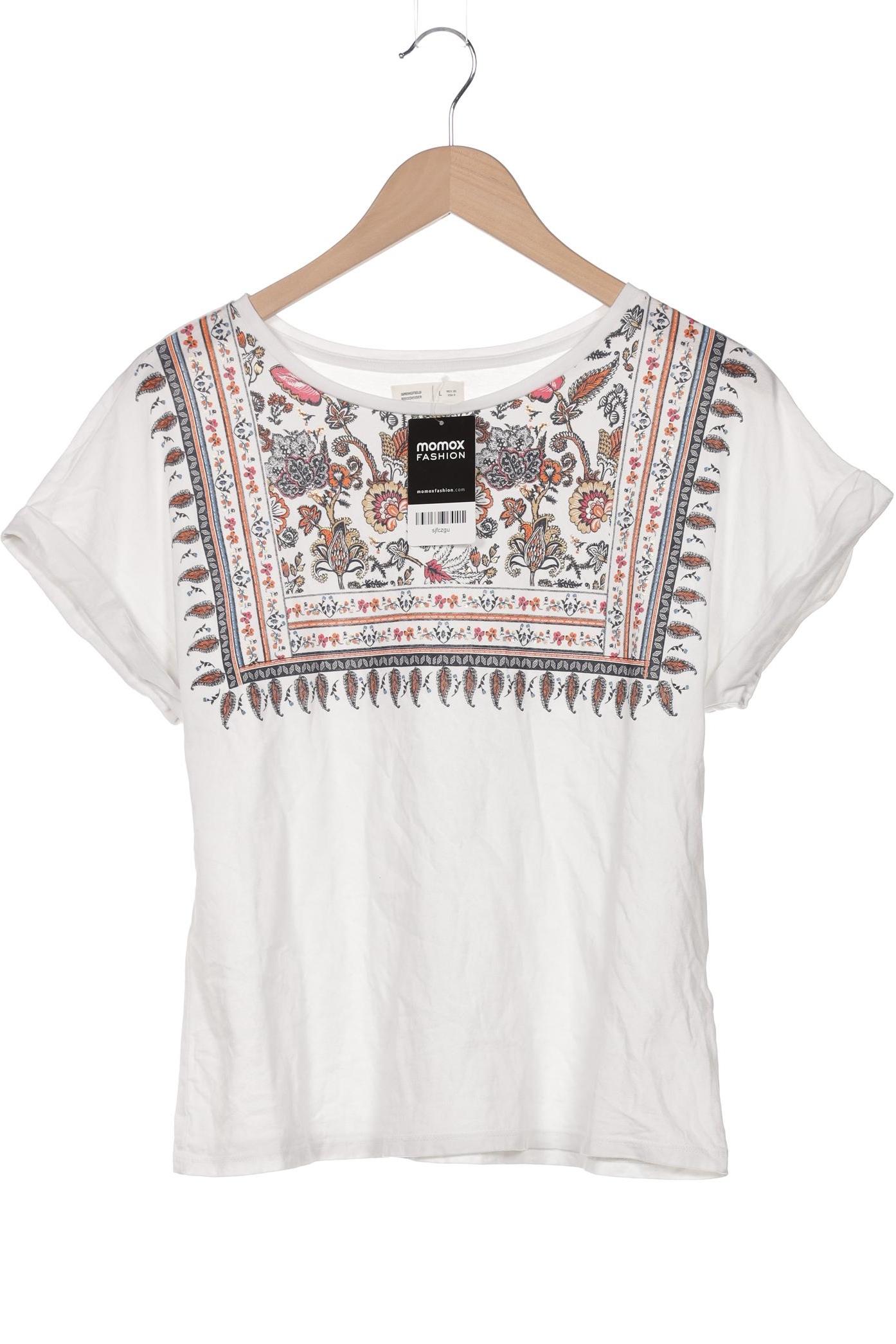 

Springfield Damen T-Shirt, weiß, Gr. 42