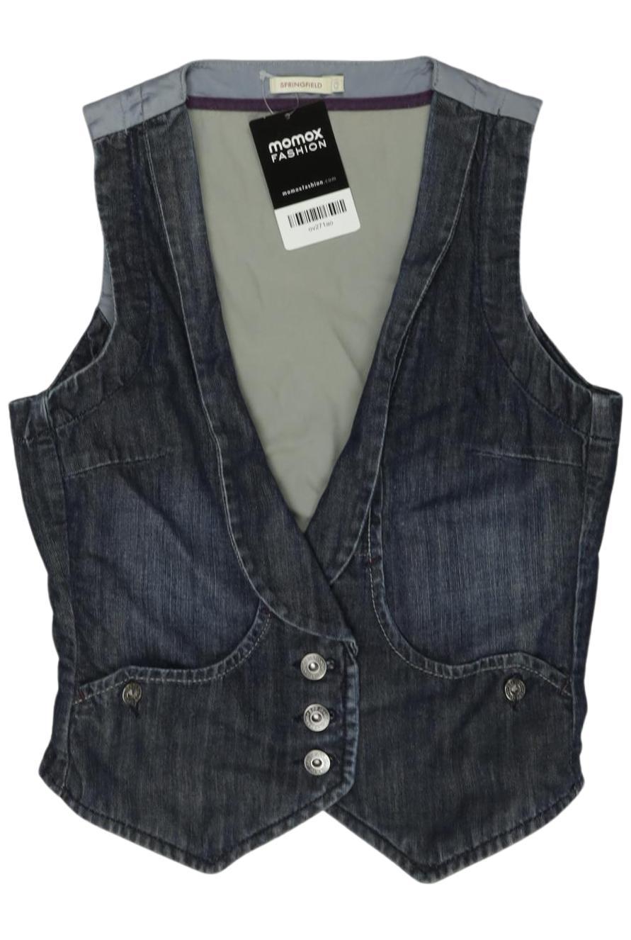 

Springfield Damen Weste, blau, Gr. 36
