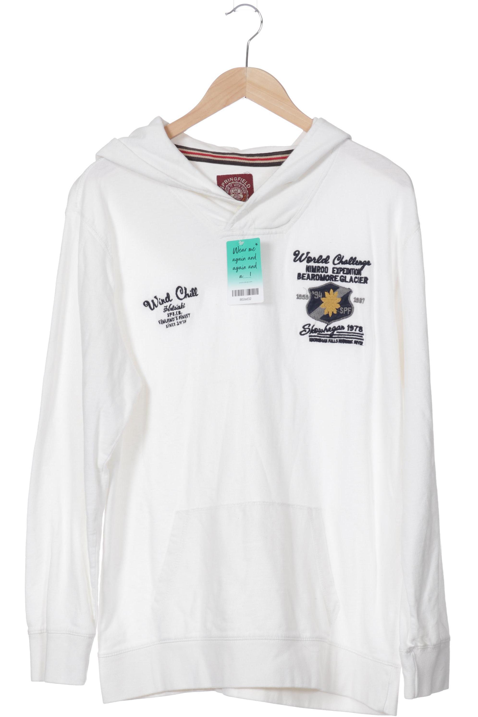 

Springfield Herren Kapuzenpullover, weiß, Gr.