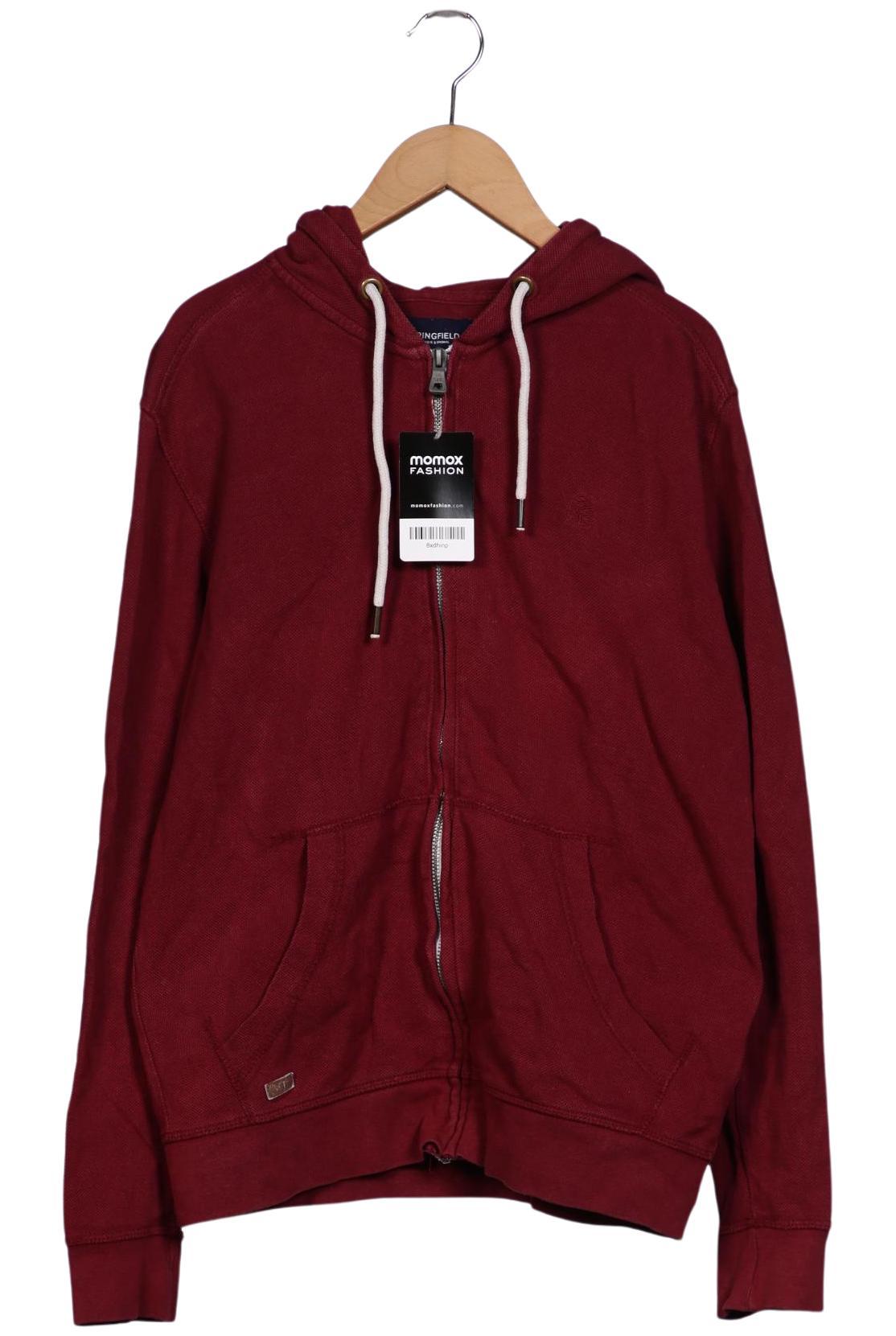 

Springfield Herren Kapuzenpullover, bordeaux, Gr. 46