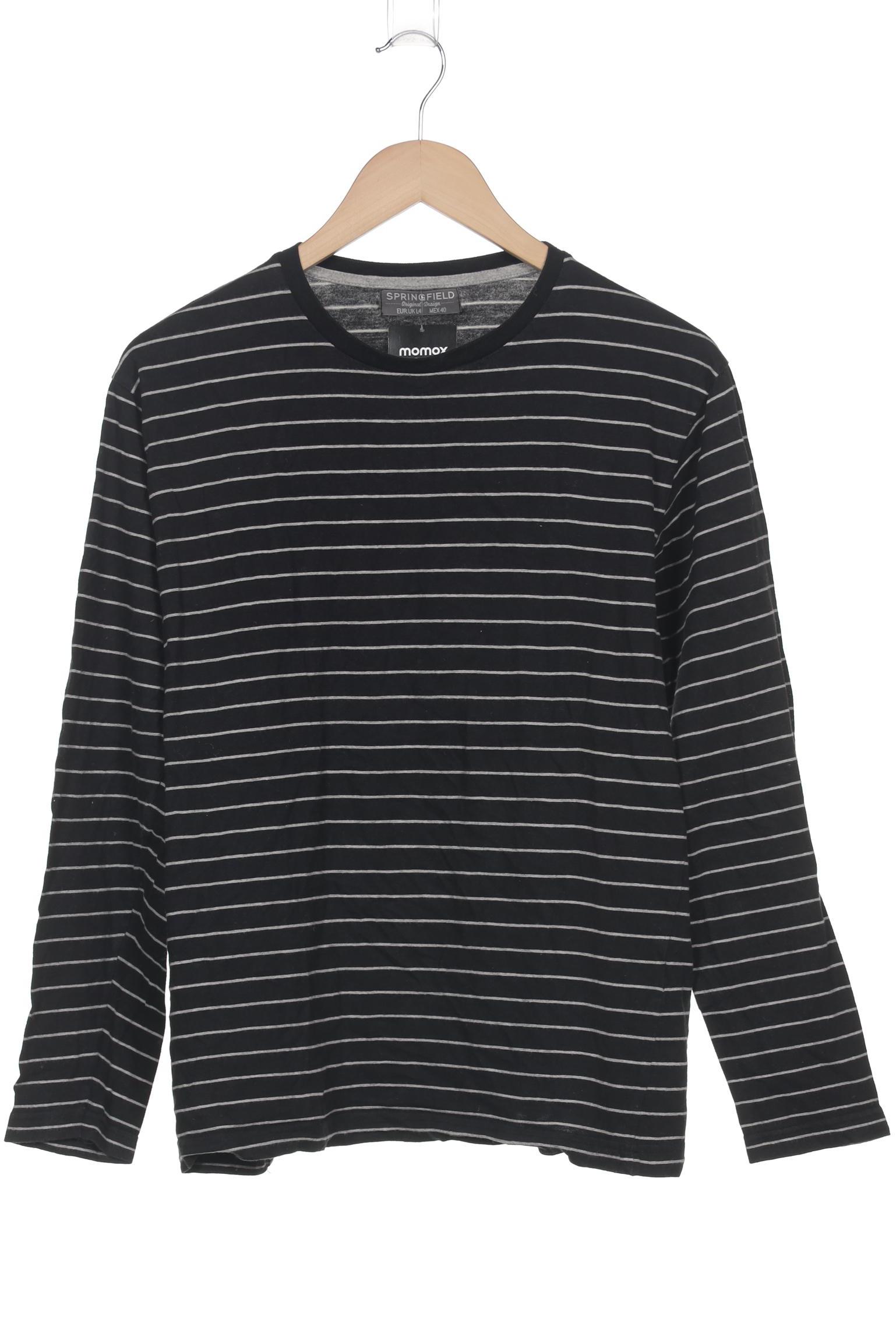 

Springfield Herren Langarmshirt, schwarz, Gr. 52