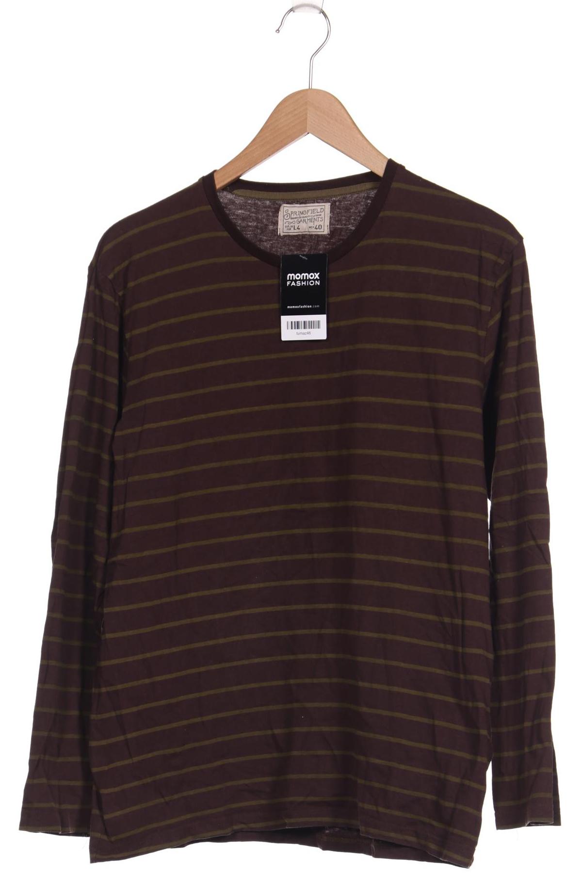 

Springfield Herren Langarmshirt, braun, Gr. 52
