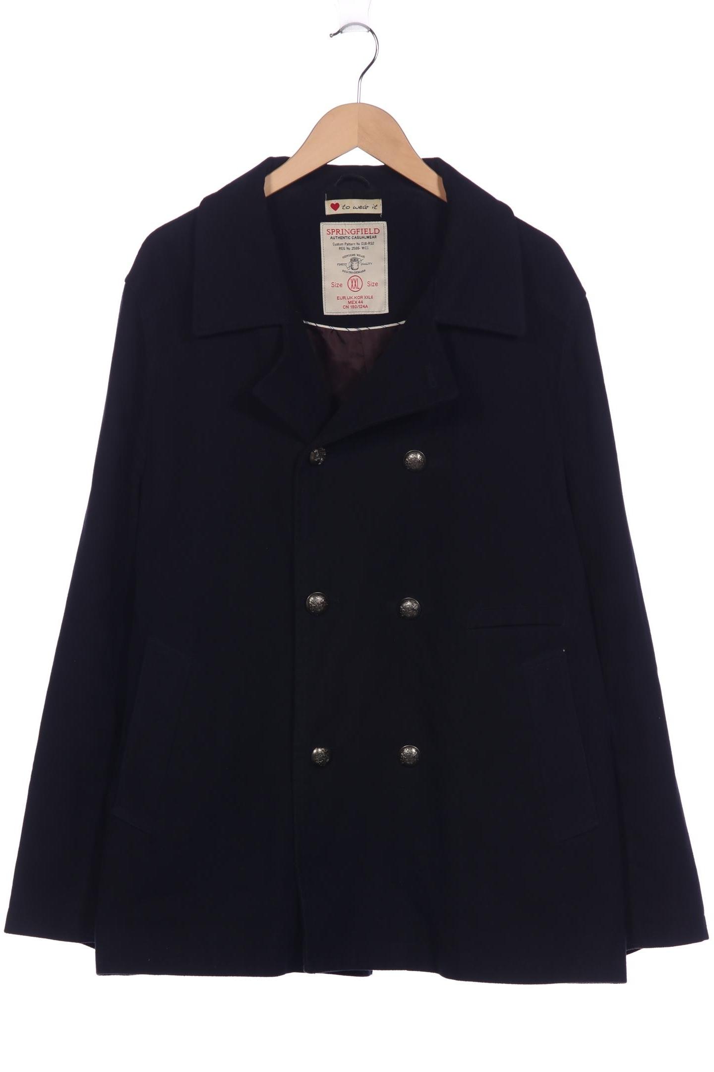 Thumbnail - Springfield Herren Mantel, marineblau, Gr. 56