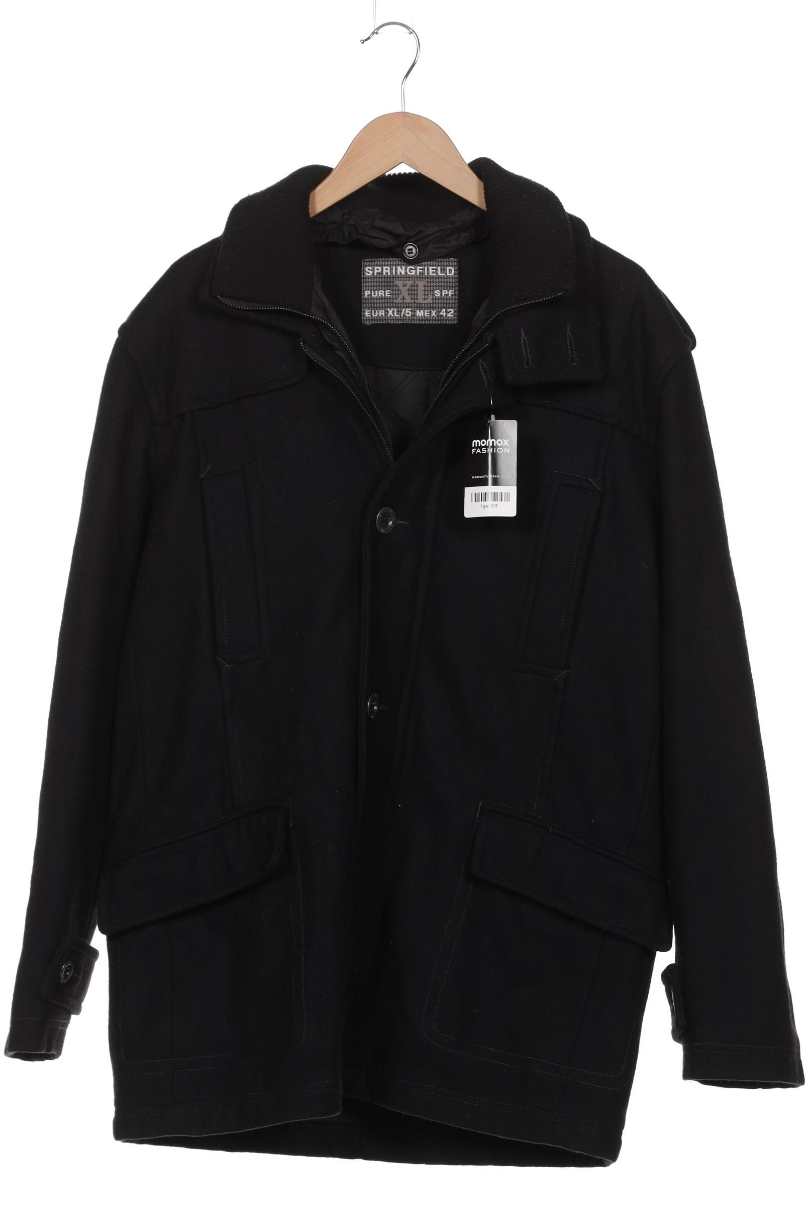 

Springfield Herren Mantel, schwarz, Gr. 54