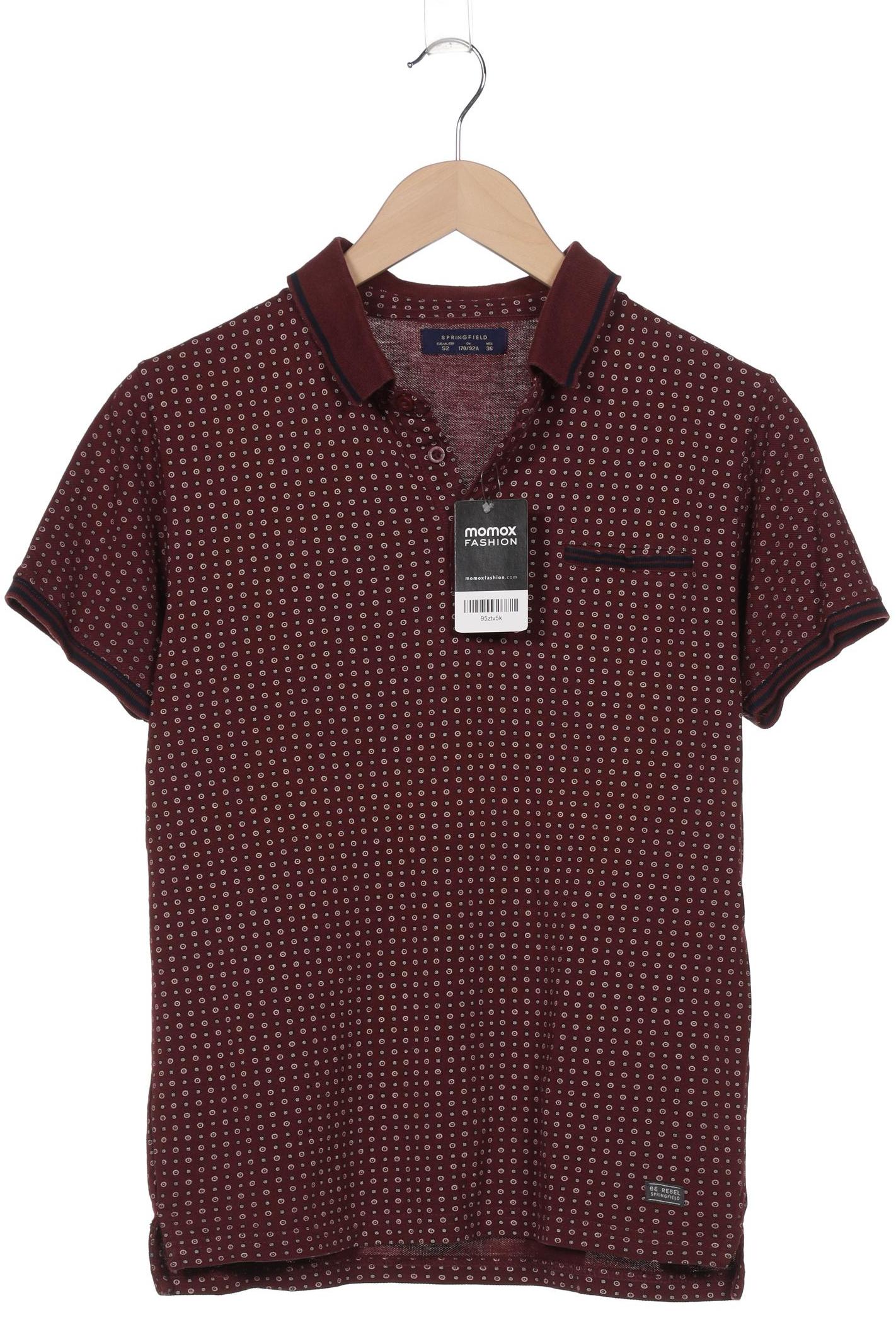 

Springfield Herren Poloshirt, bordeaux, Gr. 46