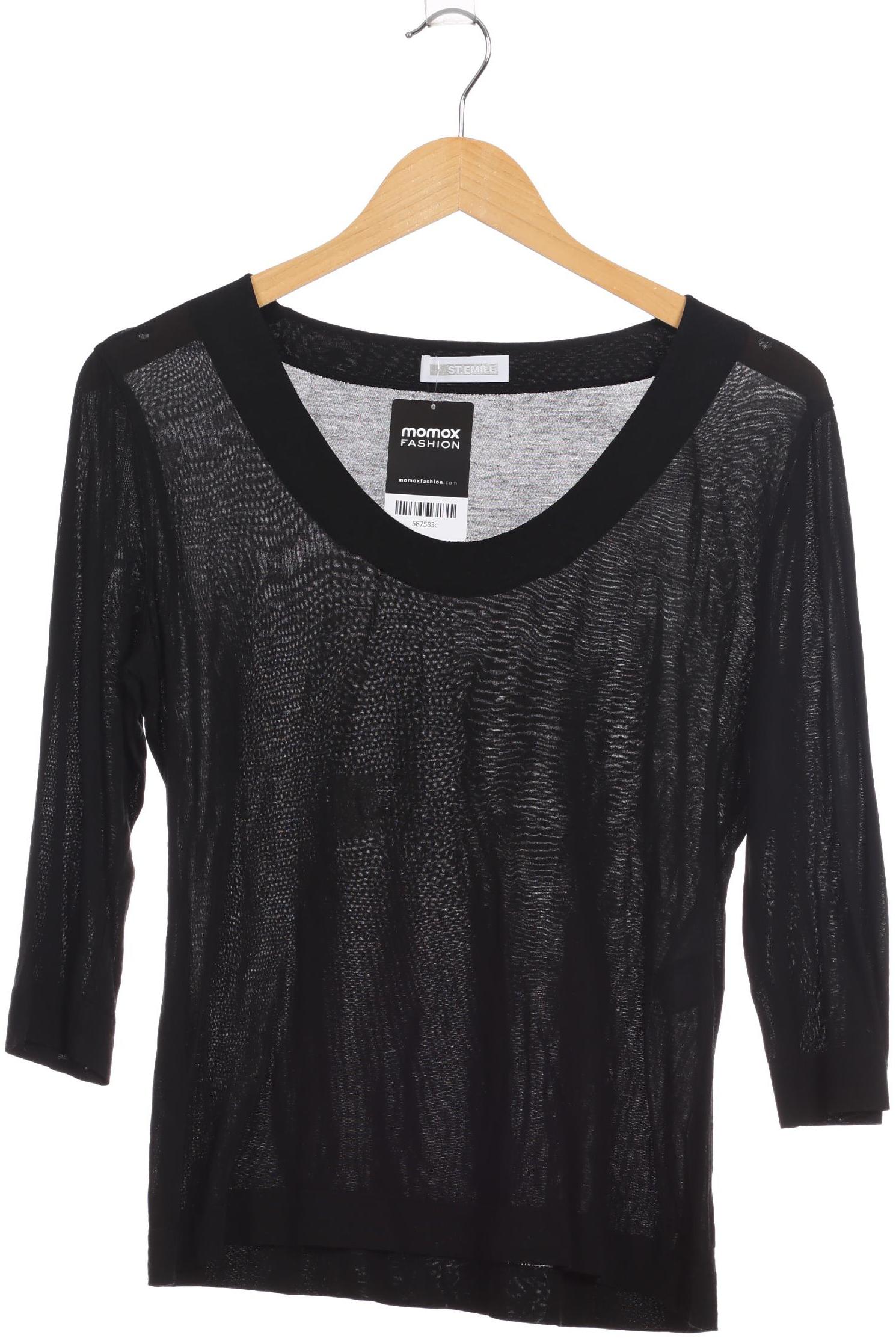 

St.Emile Damen Langarmshirt, schwarz, Gr. 40
