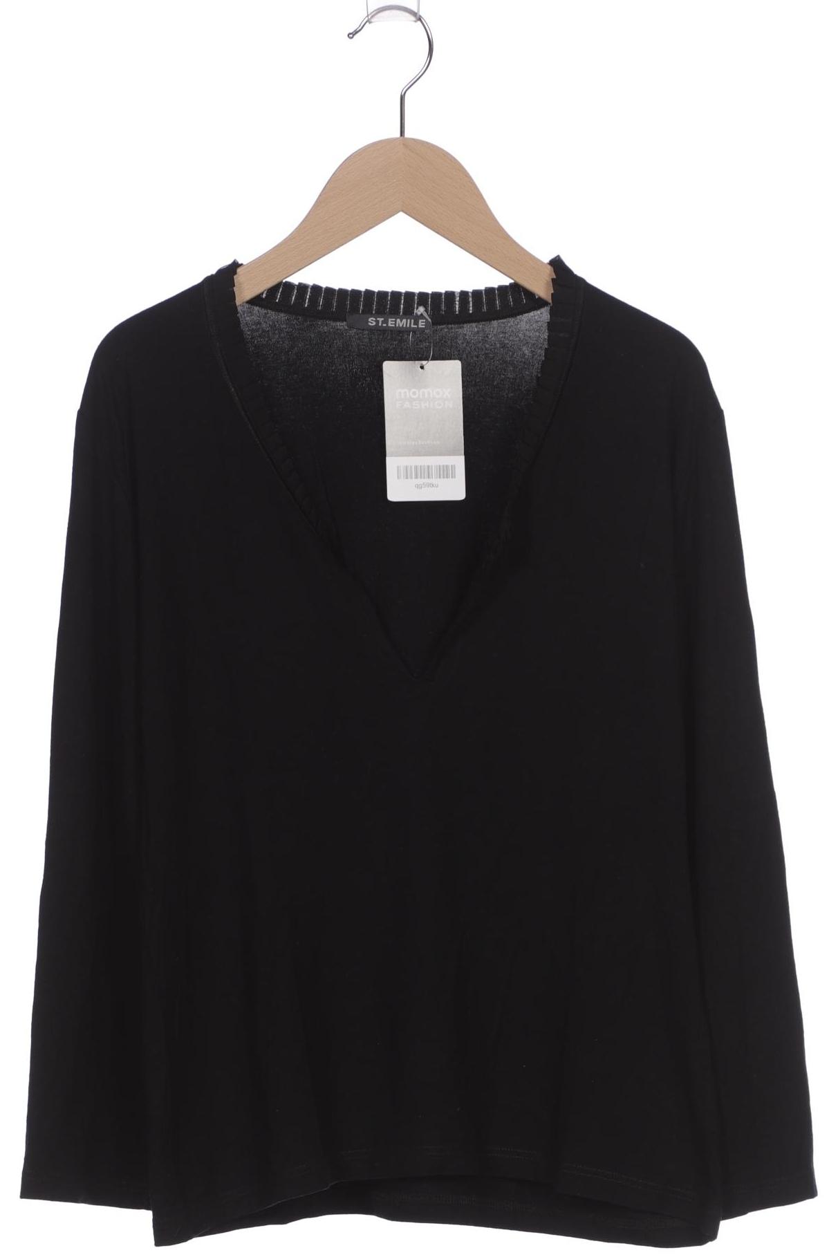 

St.Emile Damen Langarmshirt, schwarz, Gr. 42