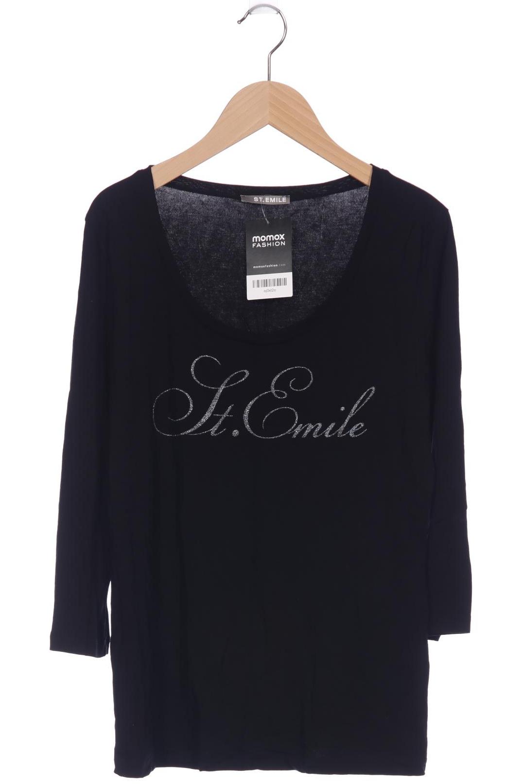 

St.Emile Damen Langarmshirt, schwarz, Gr. 40