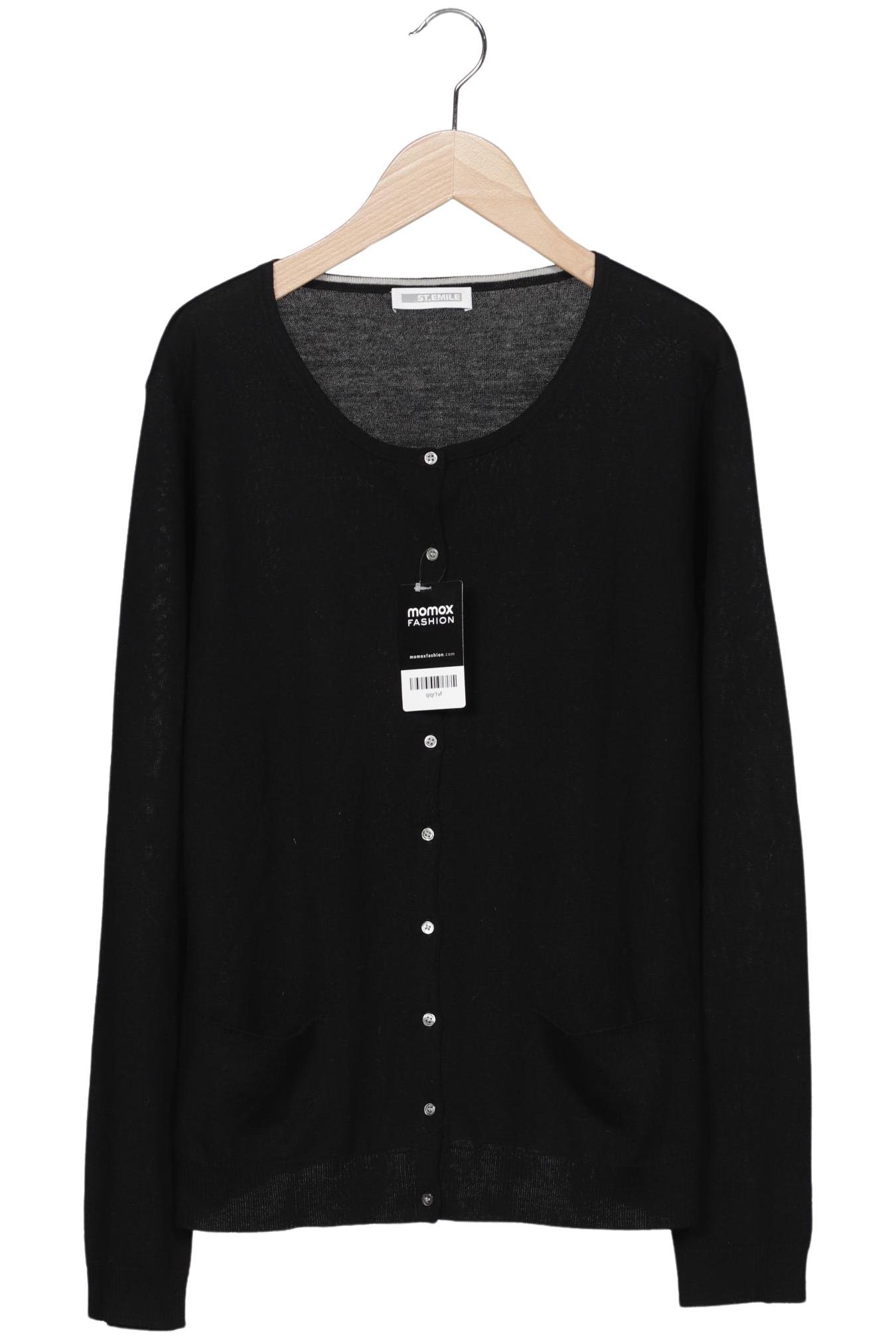 

St.Emile Damen Strickjacke, schwarz, Gr. 44