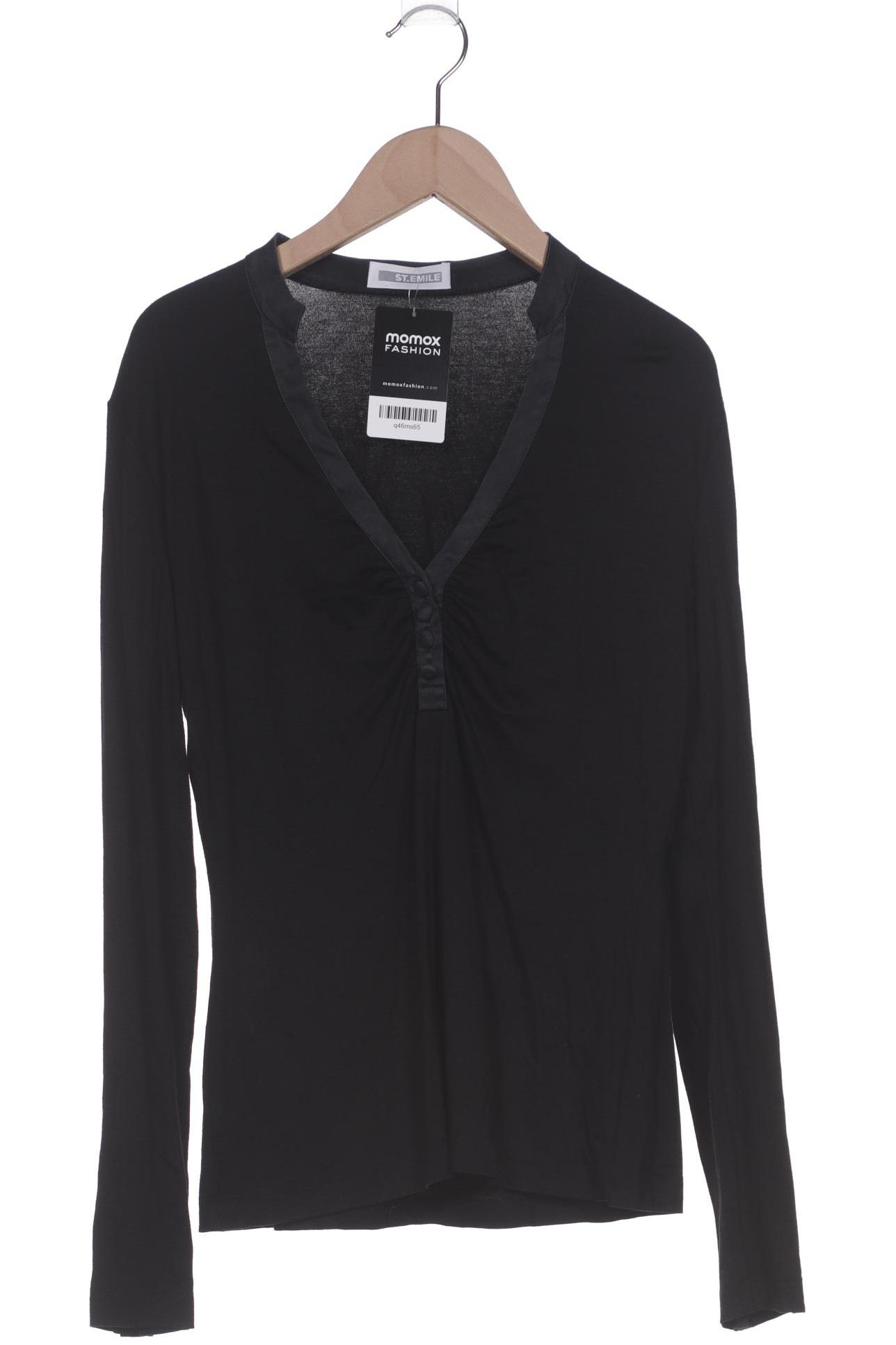 

St.Emile Damen Langarmshirt, schwarz, Gr. 36