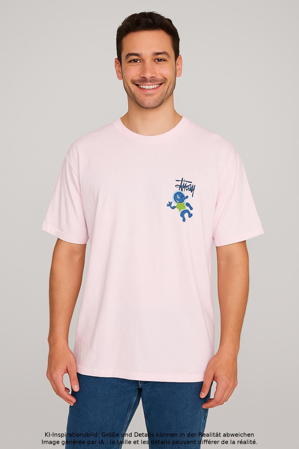 

Stüssy Herren T-Shirt, pink, Gr. 52
