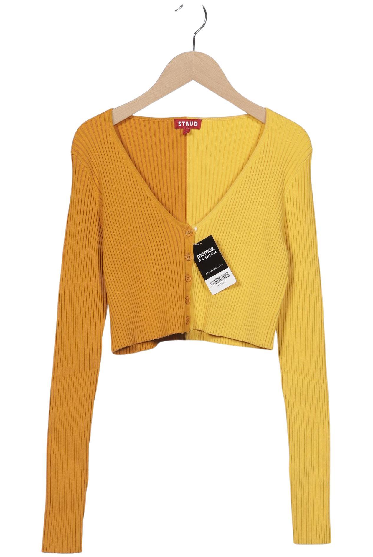 

Staud Damen Strickjacke, gelb, Gr. 42