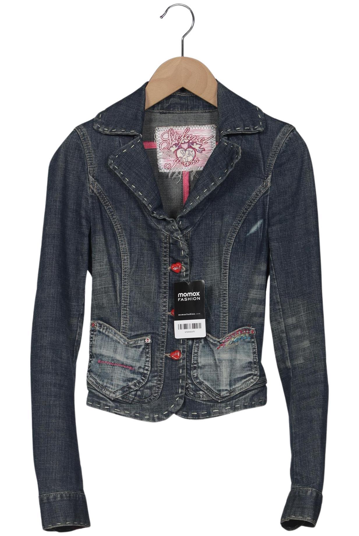 

Stefanel Damen Jacke, blau, Gr. 32