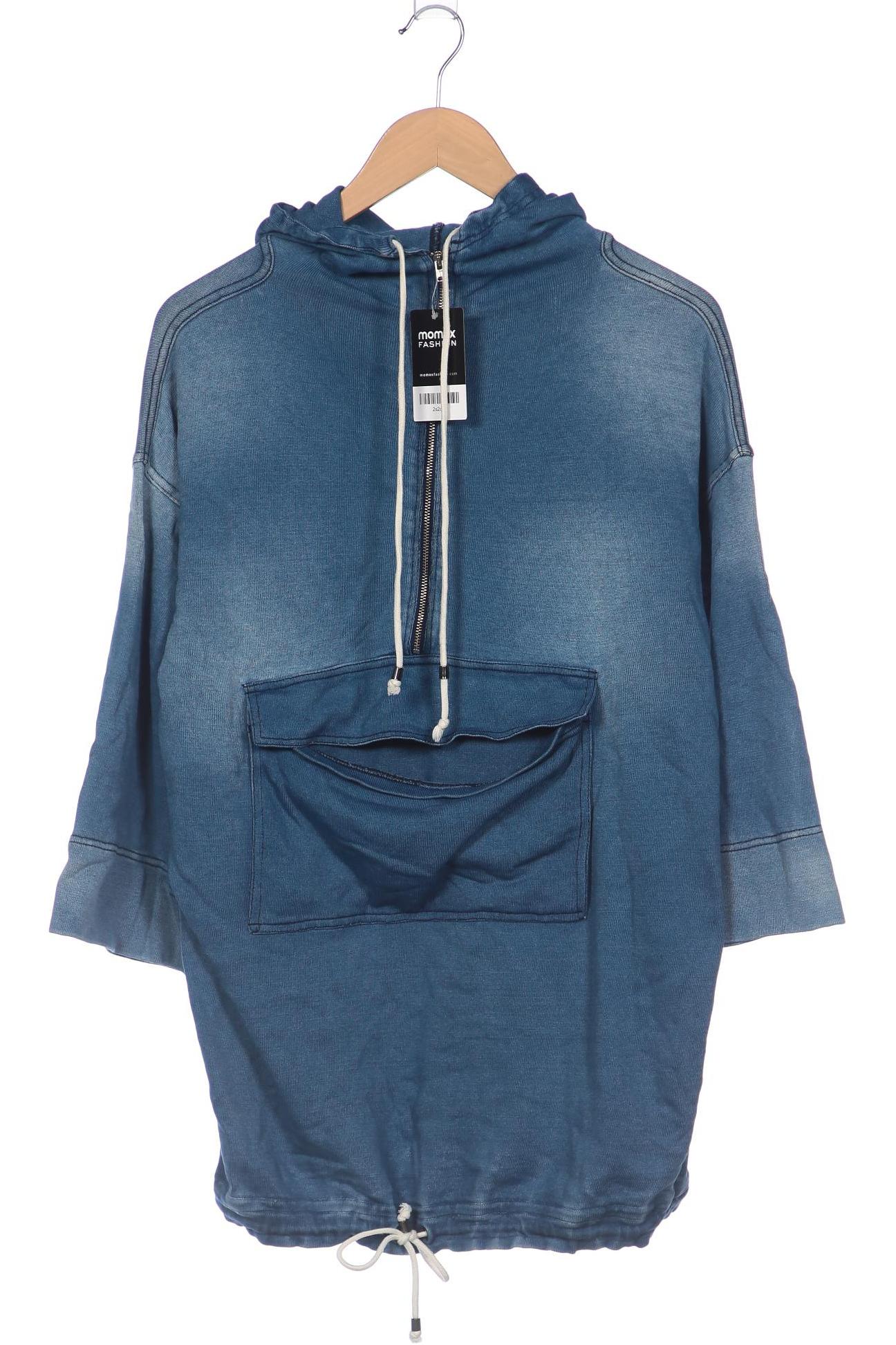 

Stefanel Damen Kapuzenpullover, blau, Gr. 34