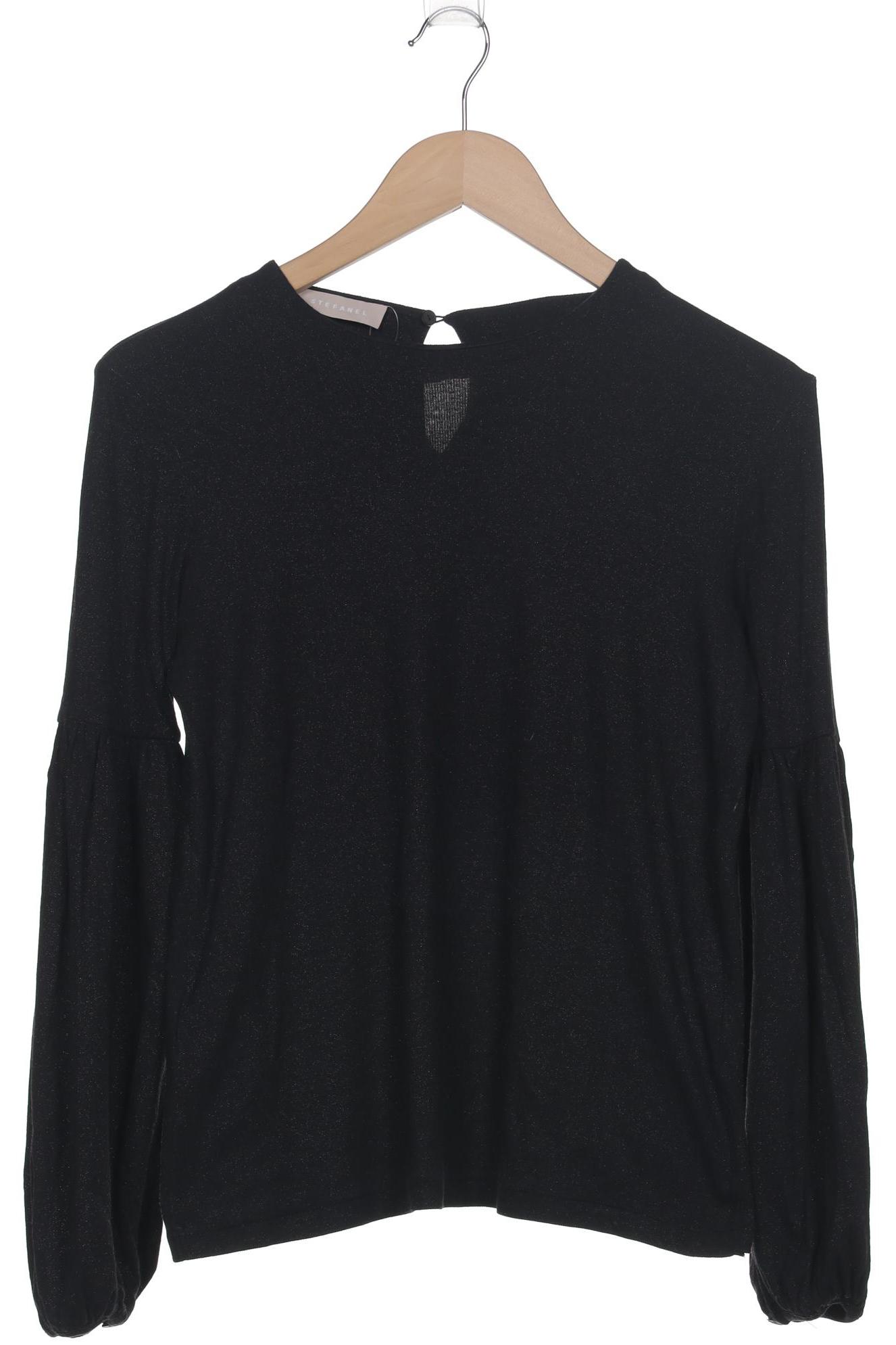 

Stefanel Damen Langarmshirt, schwarz, Gr. 38