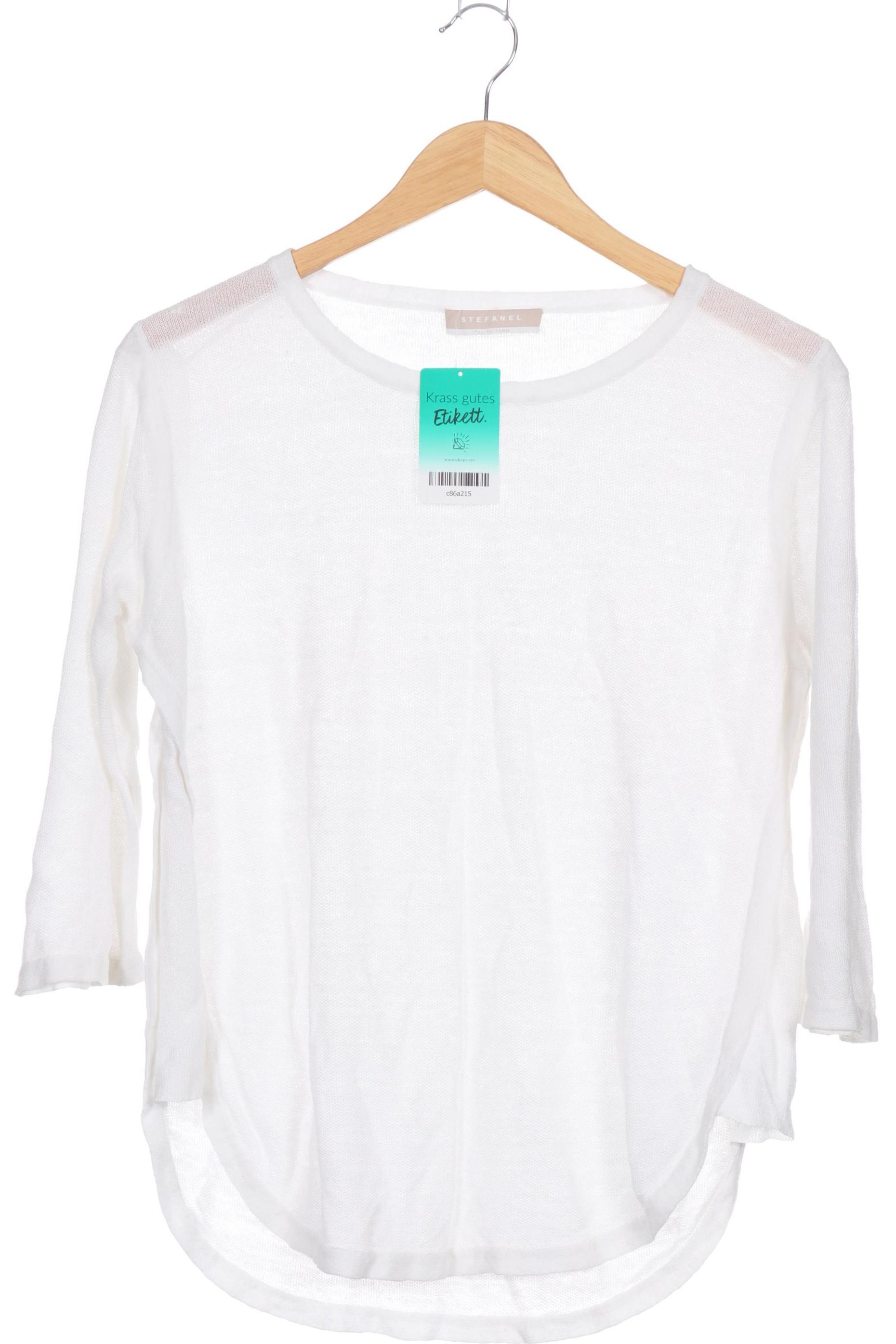

Stefanel Damen Langarmshirt, weiß, Gr.