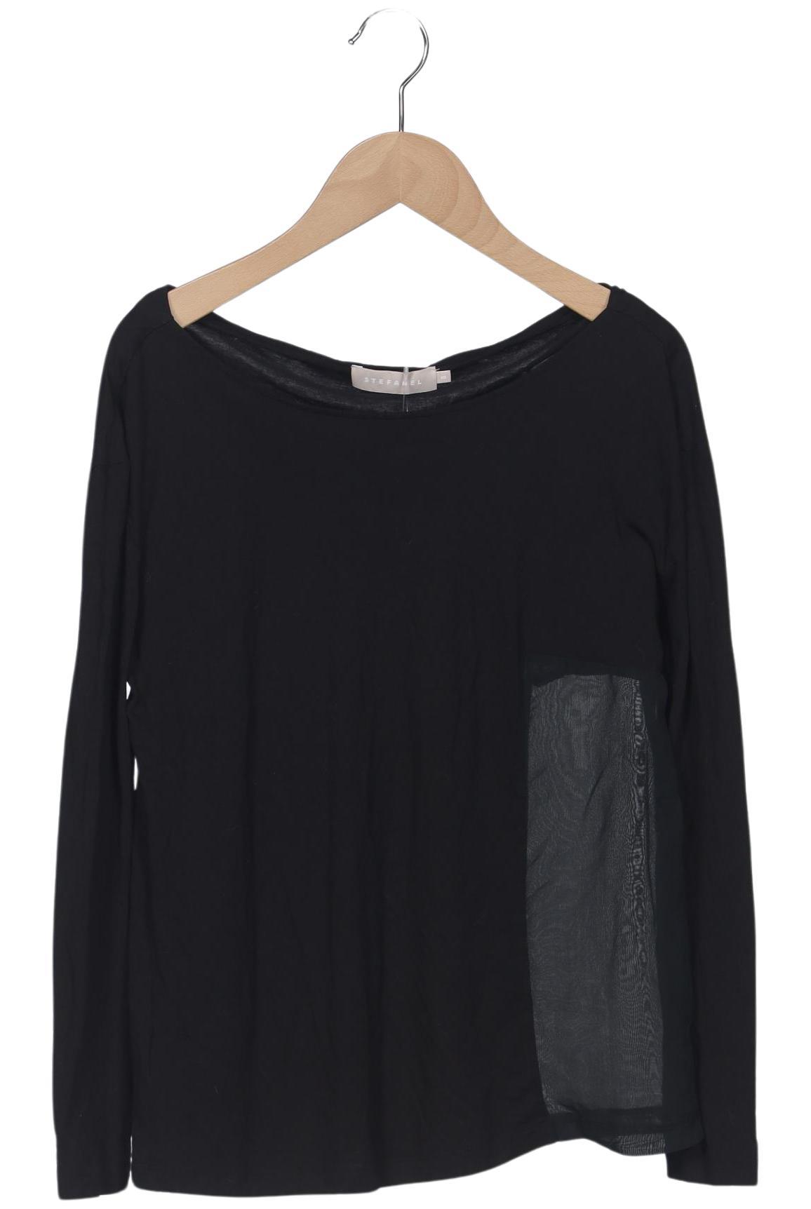 

Stefanel Damen Langarmshirt, schwarz, Gr. 34