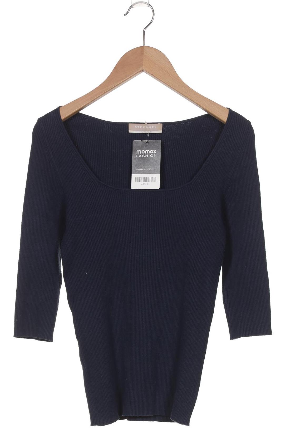 

Stefanel Damen Langarmshirt, marineblau, Gr. 34