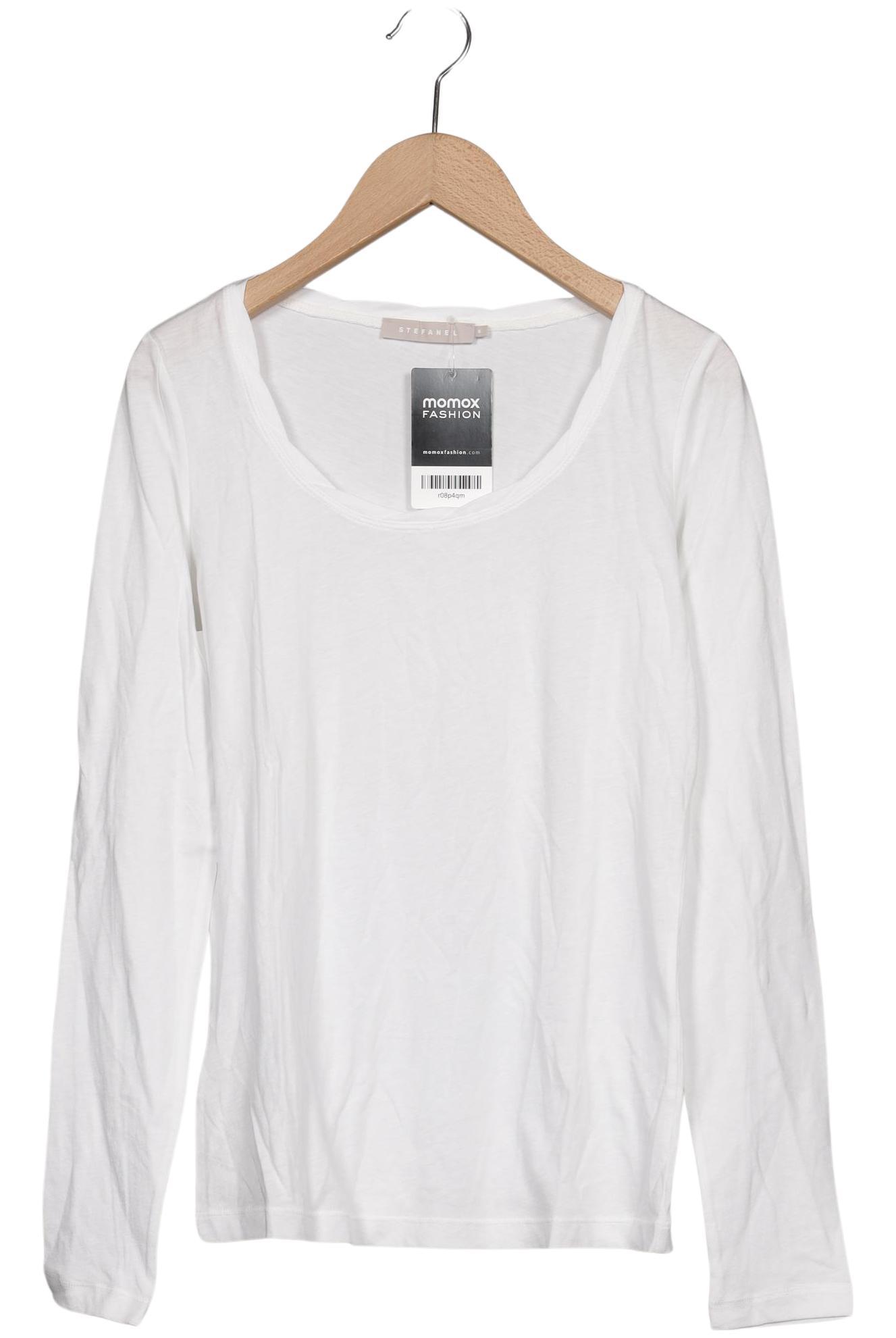 

Stefanel Damen Langarmshirt, weiß, Gr. 36