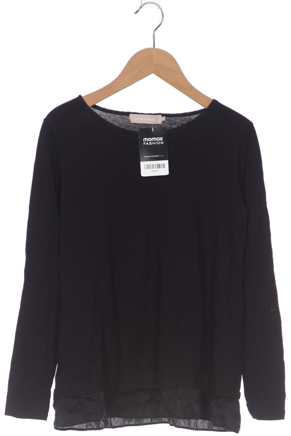 

Stefanel Damen Langarmshirt, schwarz, Gr. 36