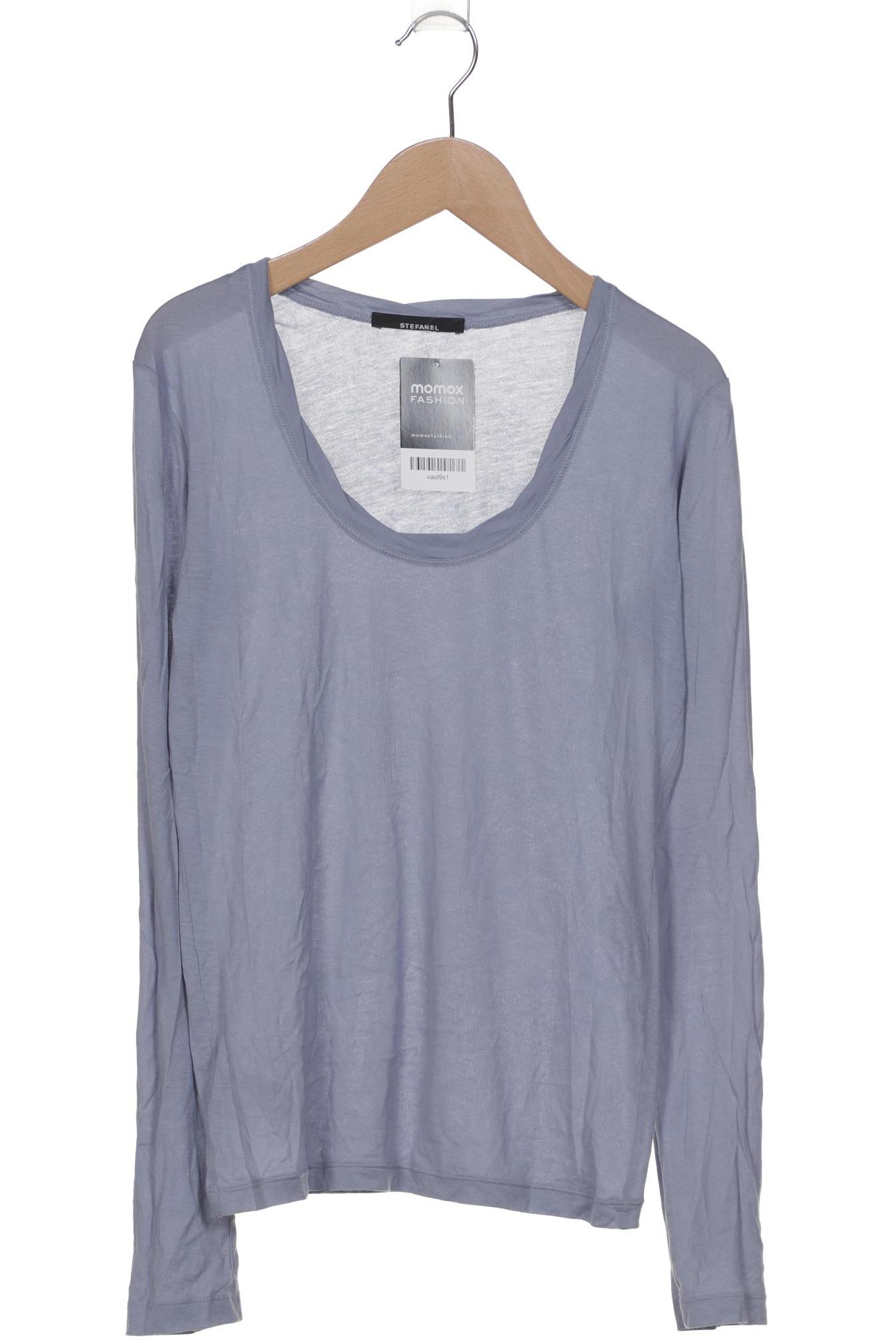 

Stefanel Damen Langarmshirt, blau, Gr. 38
