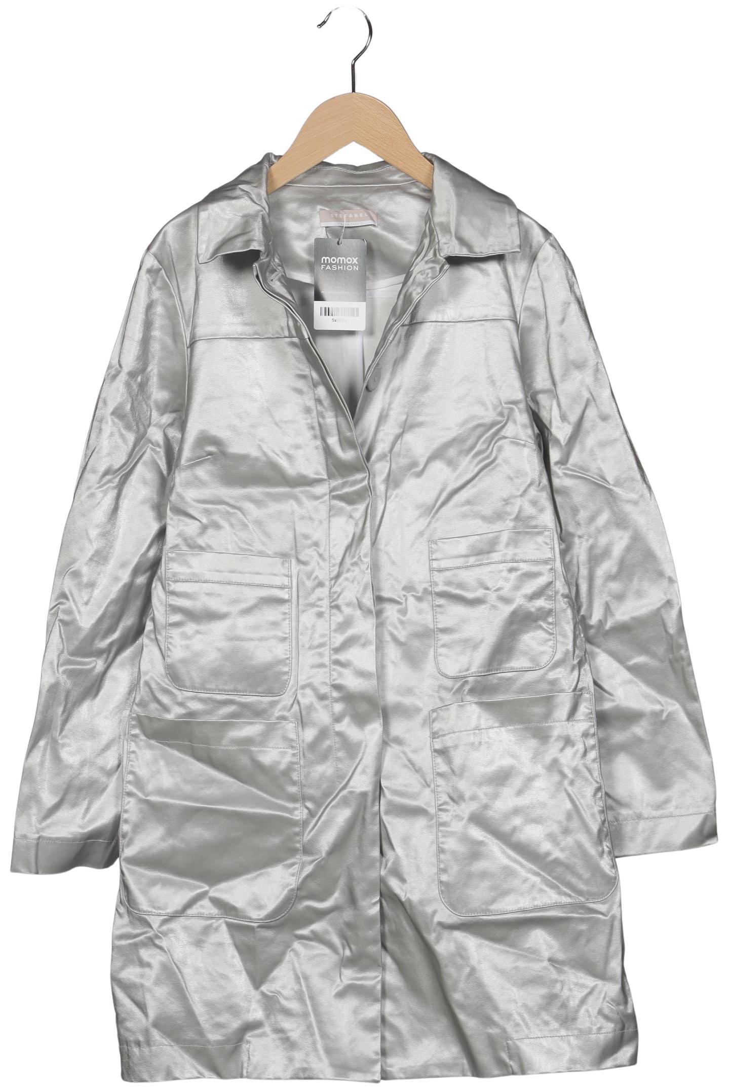 

Stefanel Damen Mantel, silber, Gr. 38