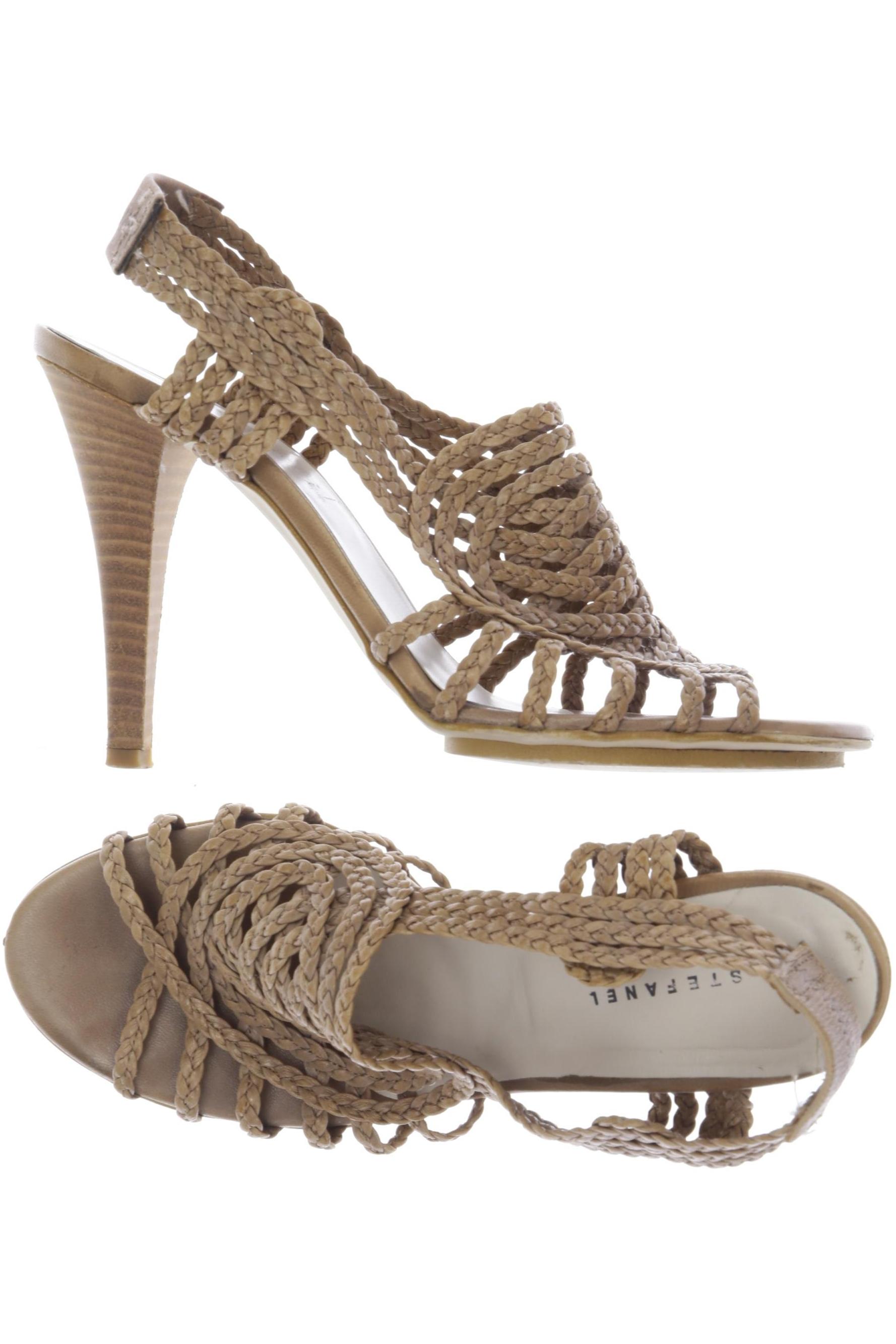 

Stefanel Damen Sandale, beige, Gr. 40