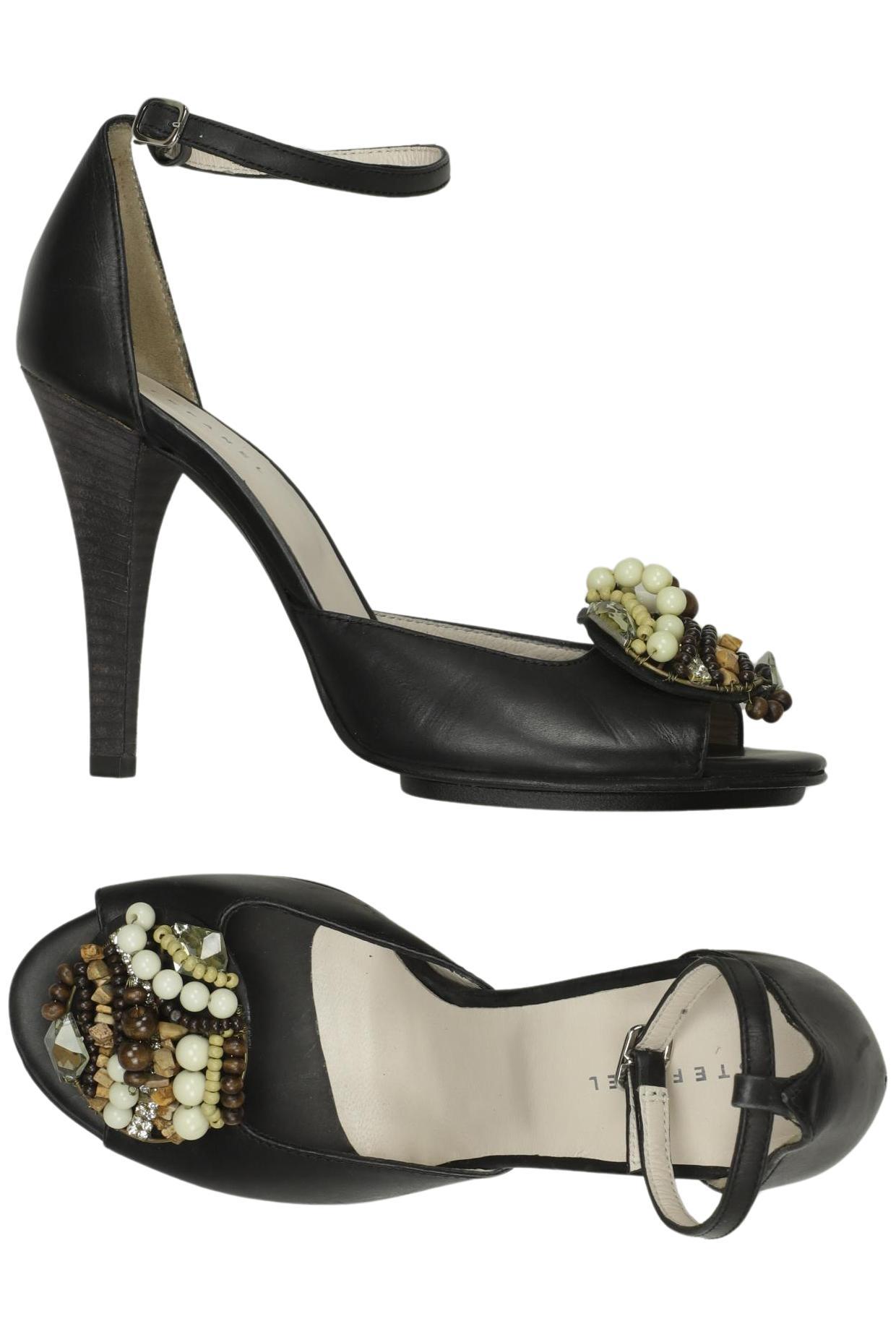 

Stefanel Damen Sandale, schwarz, Gr. 38
