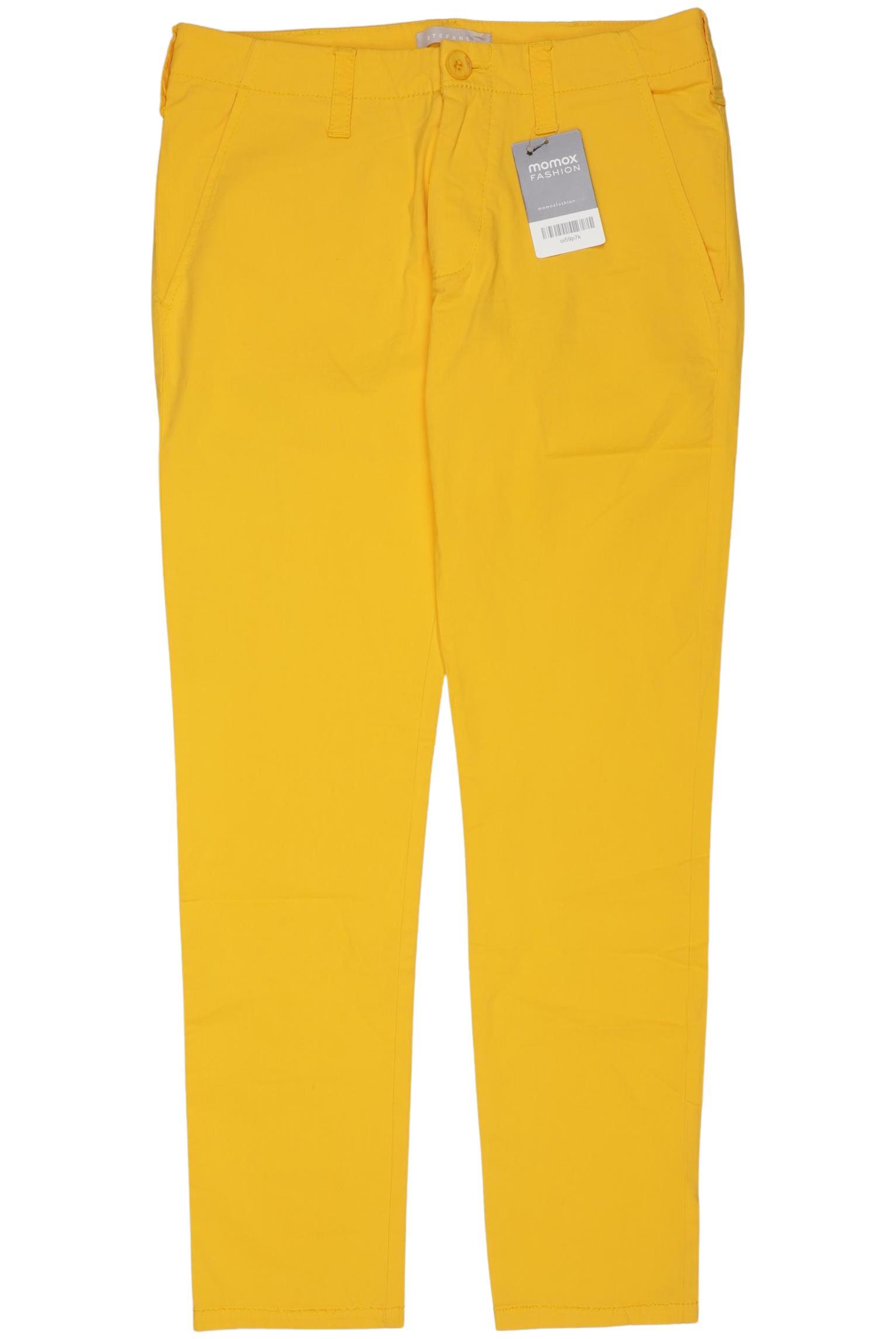 

Stefanel Damen Stoffhose, gelb, Gr. 34