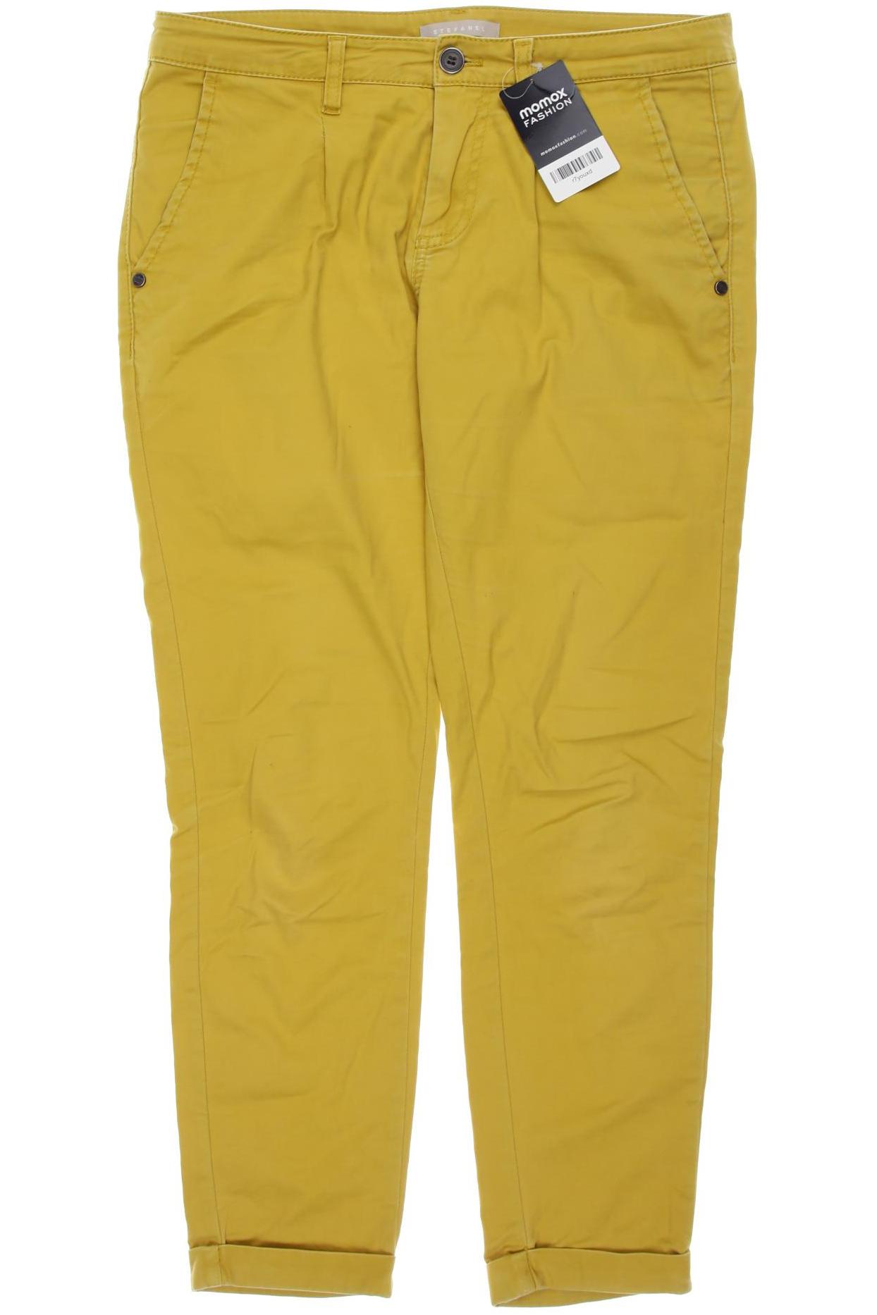 

Stefanel Damen Stoffhose, gelb, Gr. 34